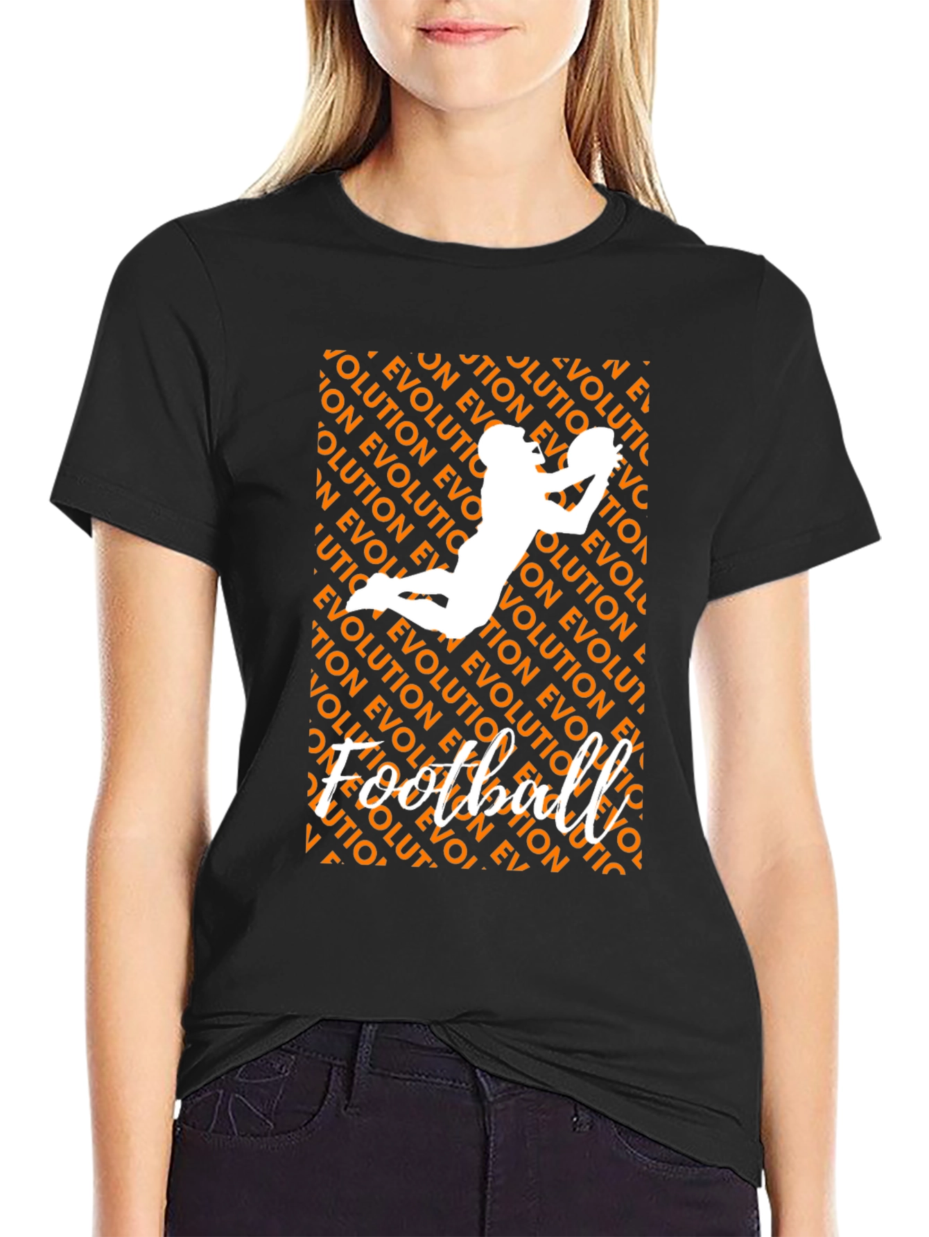 Football Evolution Graphic T-Shirt