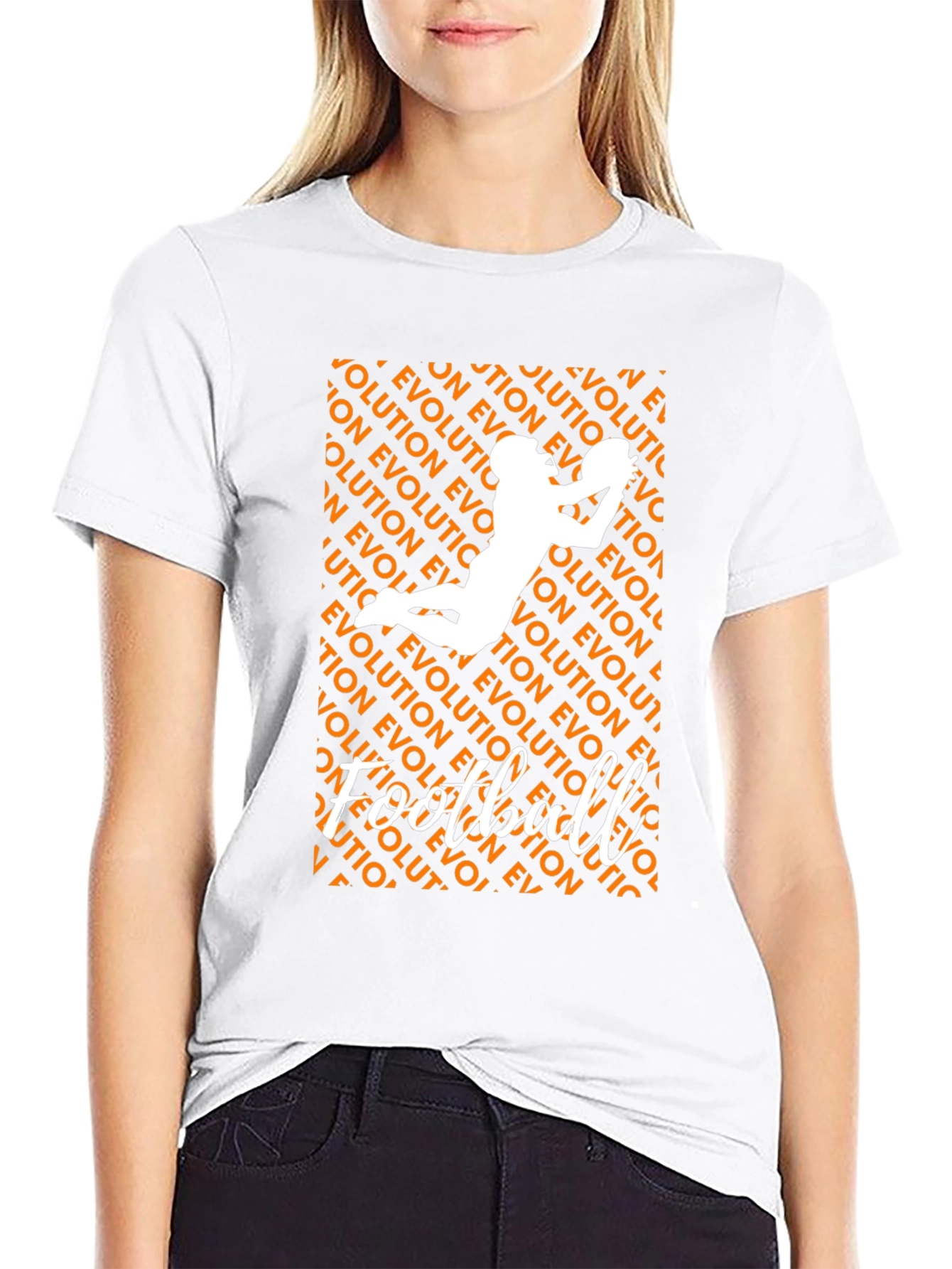 Football Evolution Graphic T-Shirt