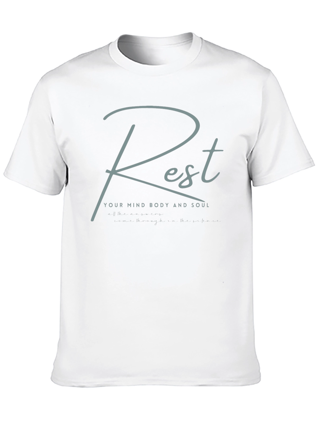 Rest Mind Body and Soul Black T-Shirt