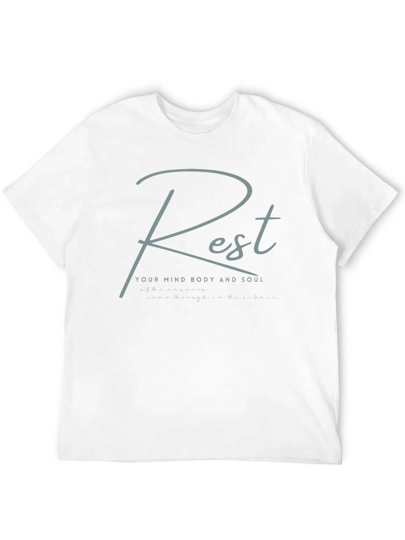 Rest Mind Body and Soul Black T-Shirt