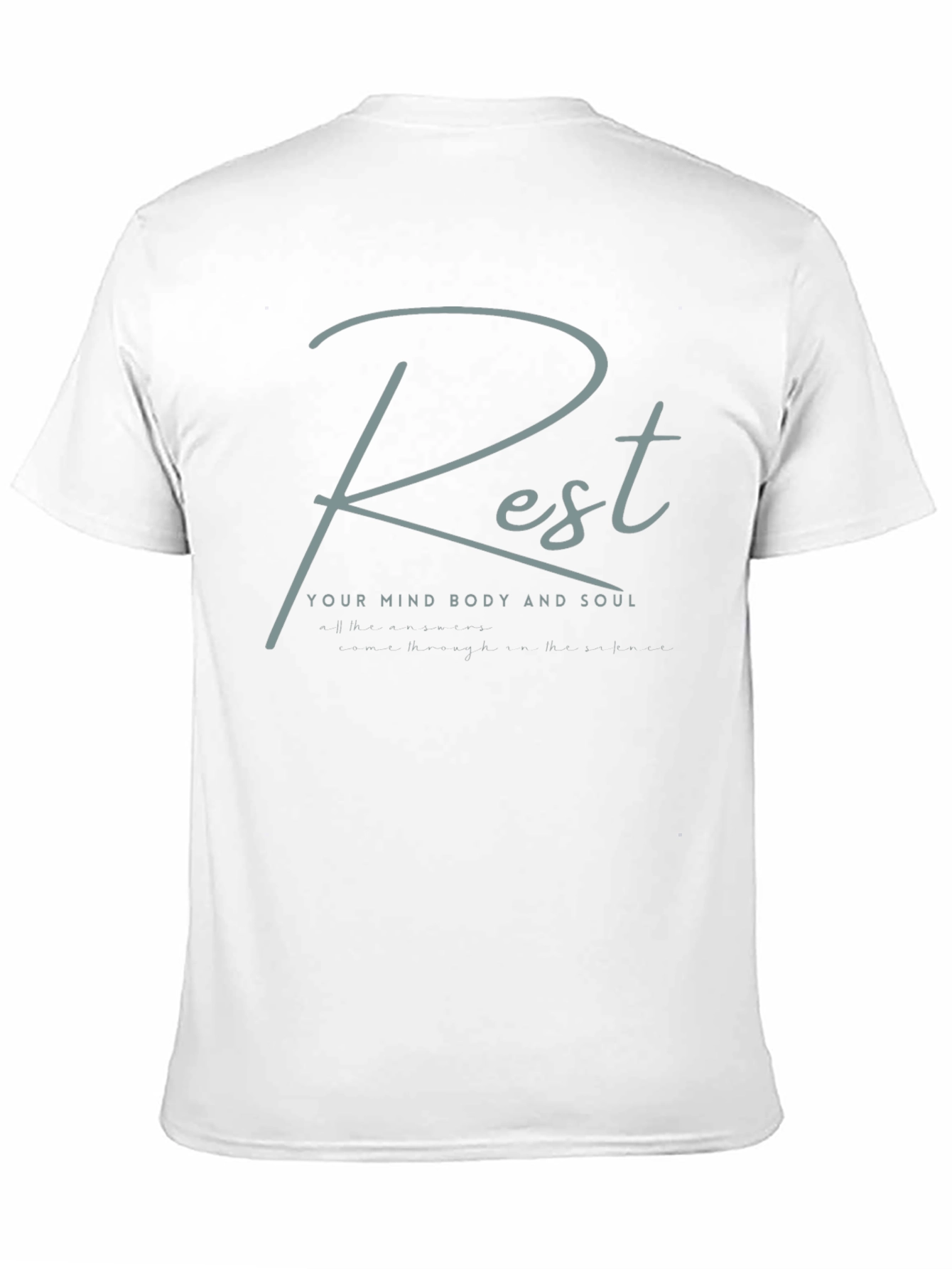 Rest Mind Body and Soul Black T-Shirt