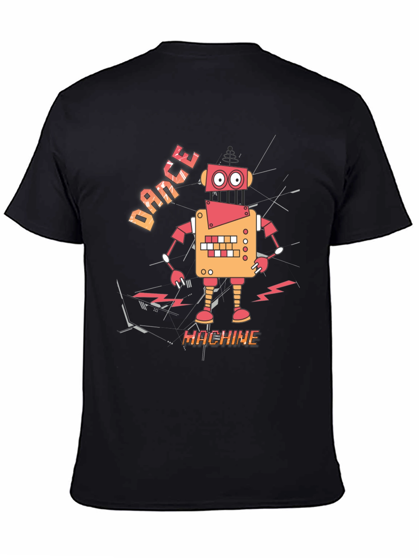 Dance Machine Robot Graphic Tee - Retro Style