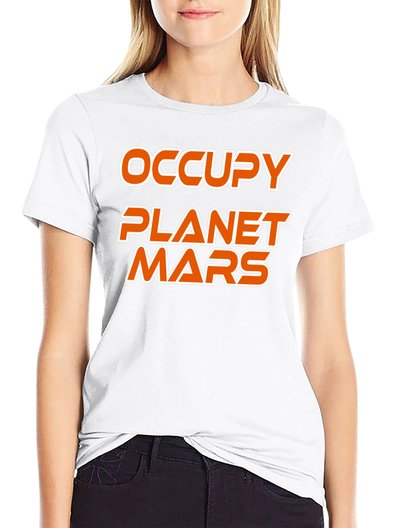 Occupy Planet Mars Graphic Tee - Black