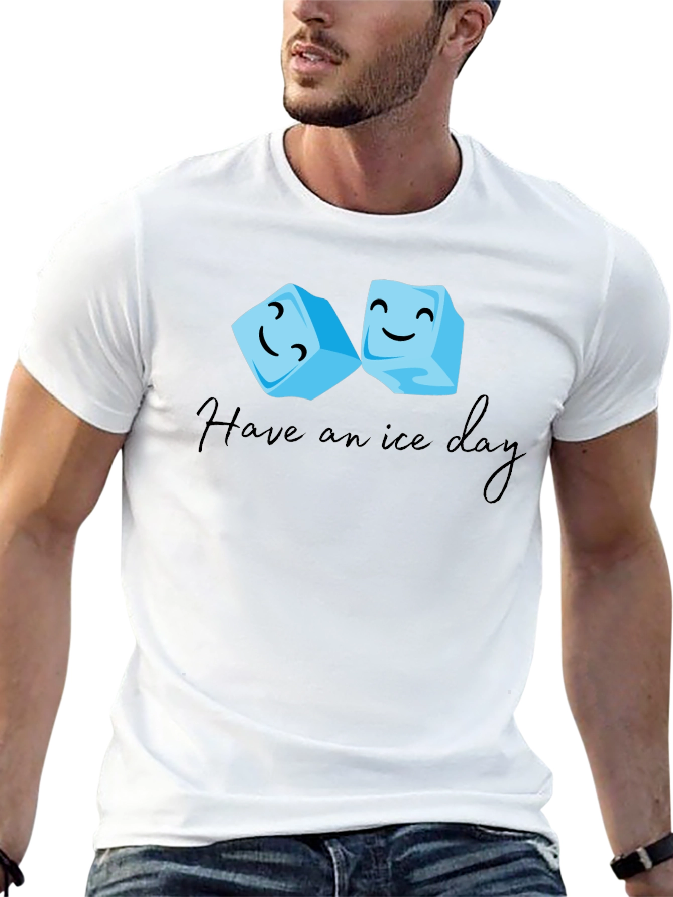 Have an Ice Day Black T-Shirt
