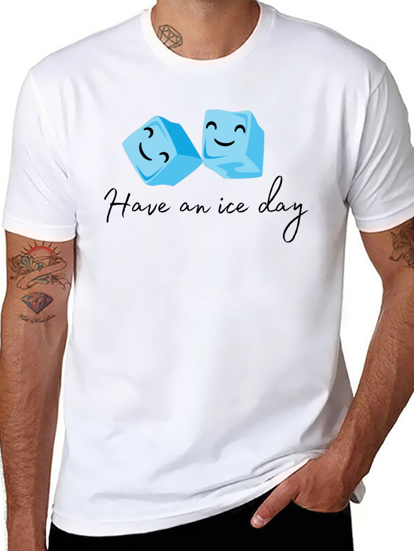 Have an Ice Day Black T-Shirt