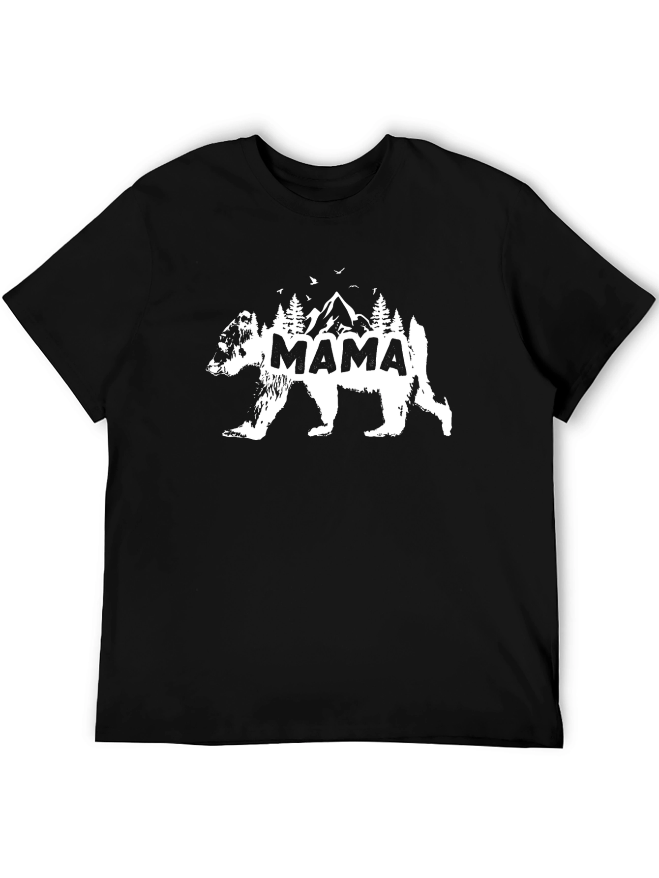 Mama Bear Mountain Graphic Tee - Soft Cotton Blend
