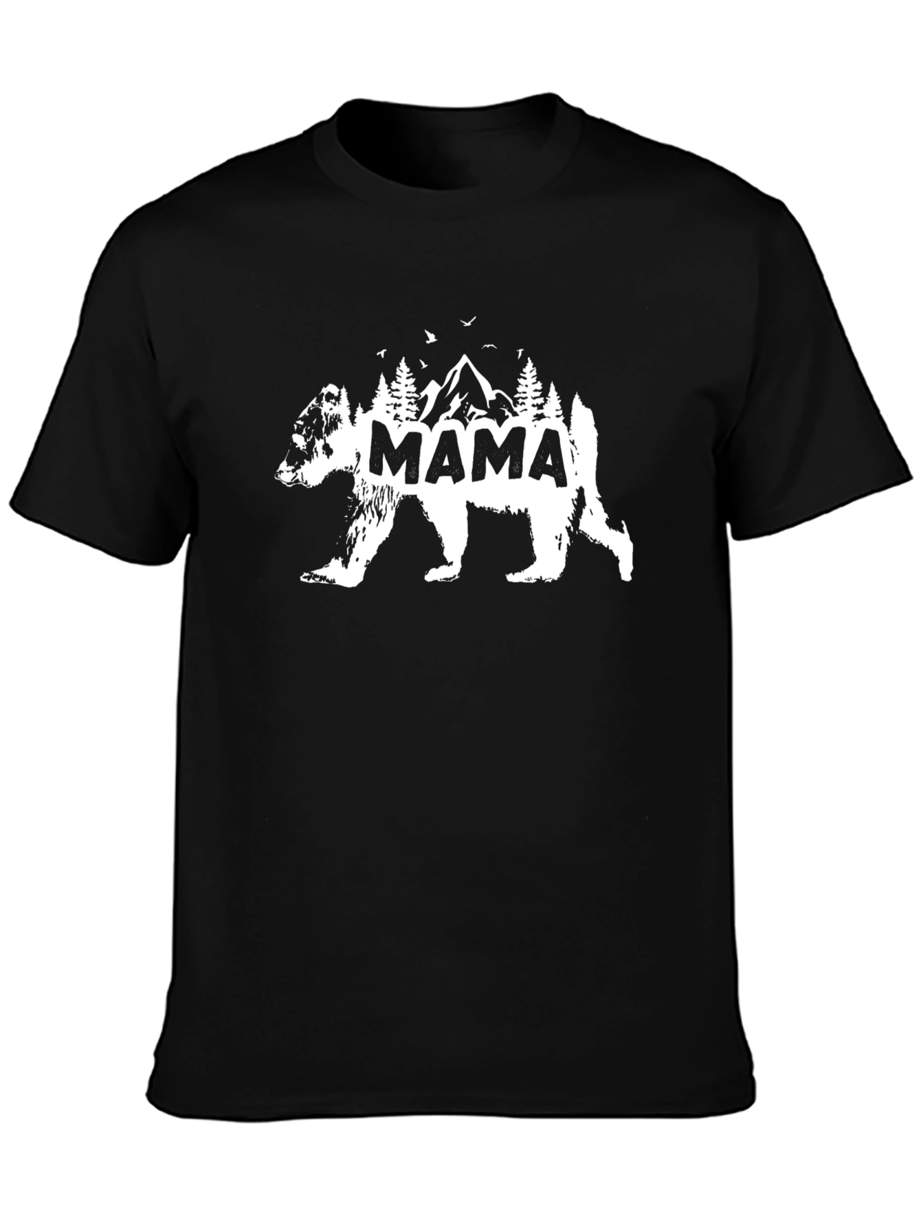 Mama Bear Mountain Graphic Tee - Soft Cotton Blend