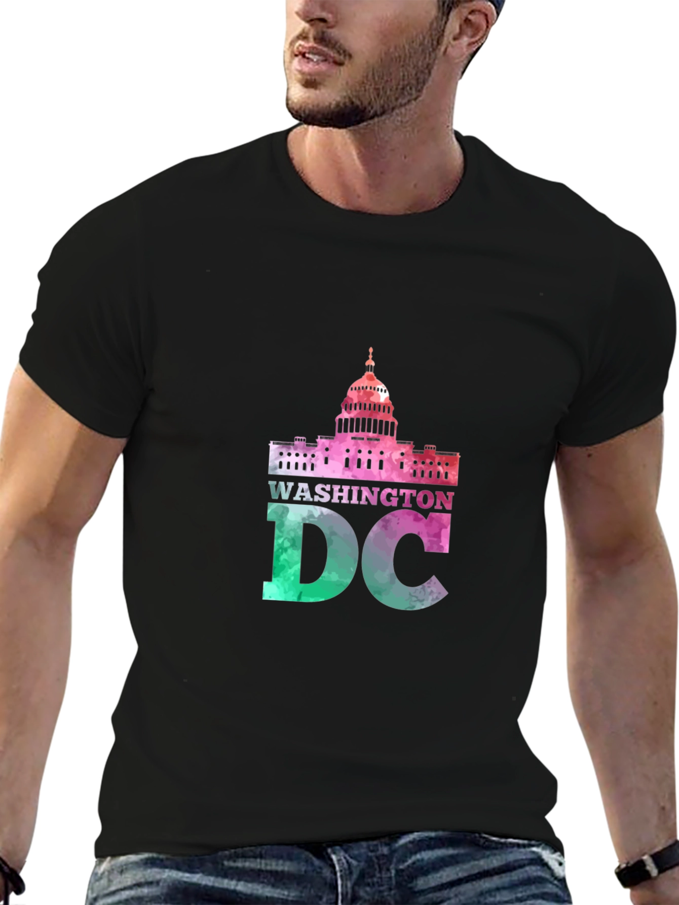 Washington DC Capitol Building Graphic T-Shirt