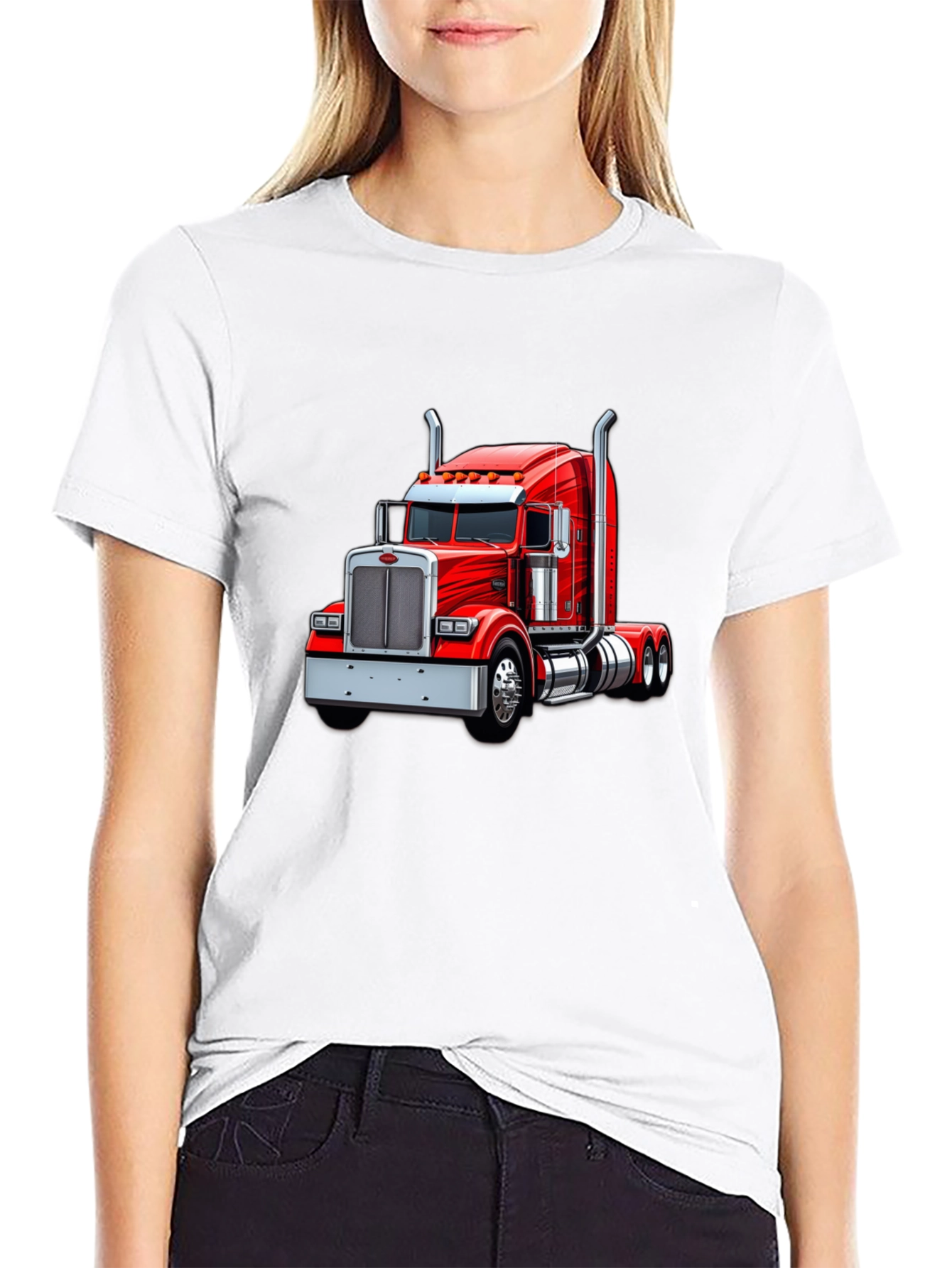 Red Truck Graphic T-Shirt - Classic Design