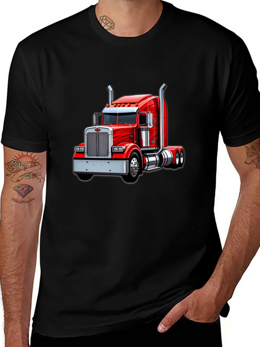 Red Truck Graphic T-Shirt - Classic Design