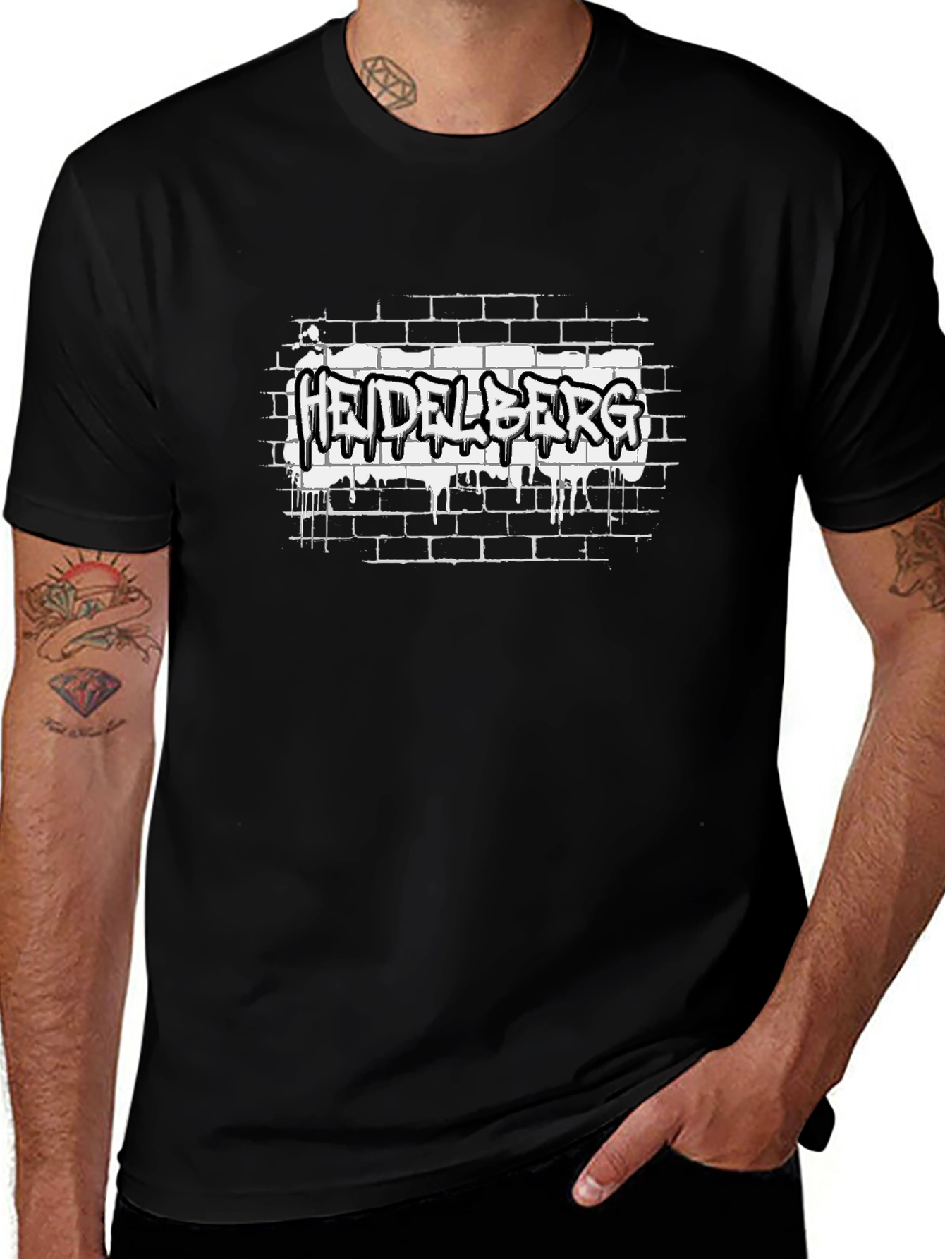 Heidelberg Brick Wall Graphic T-Shirt