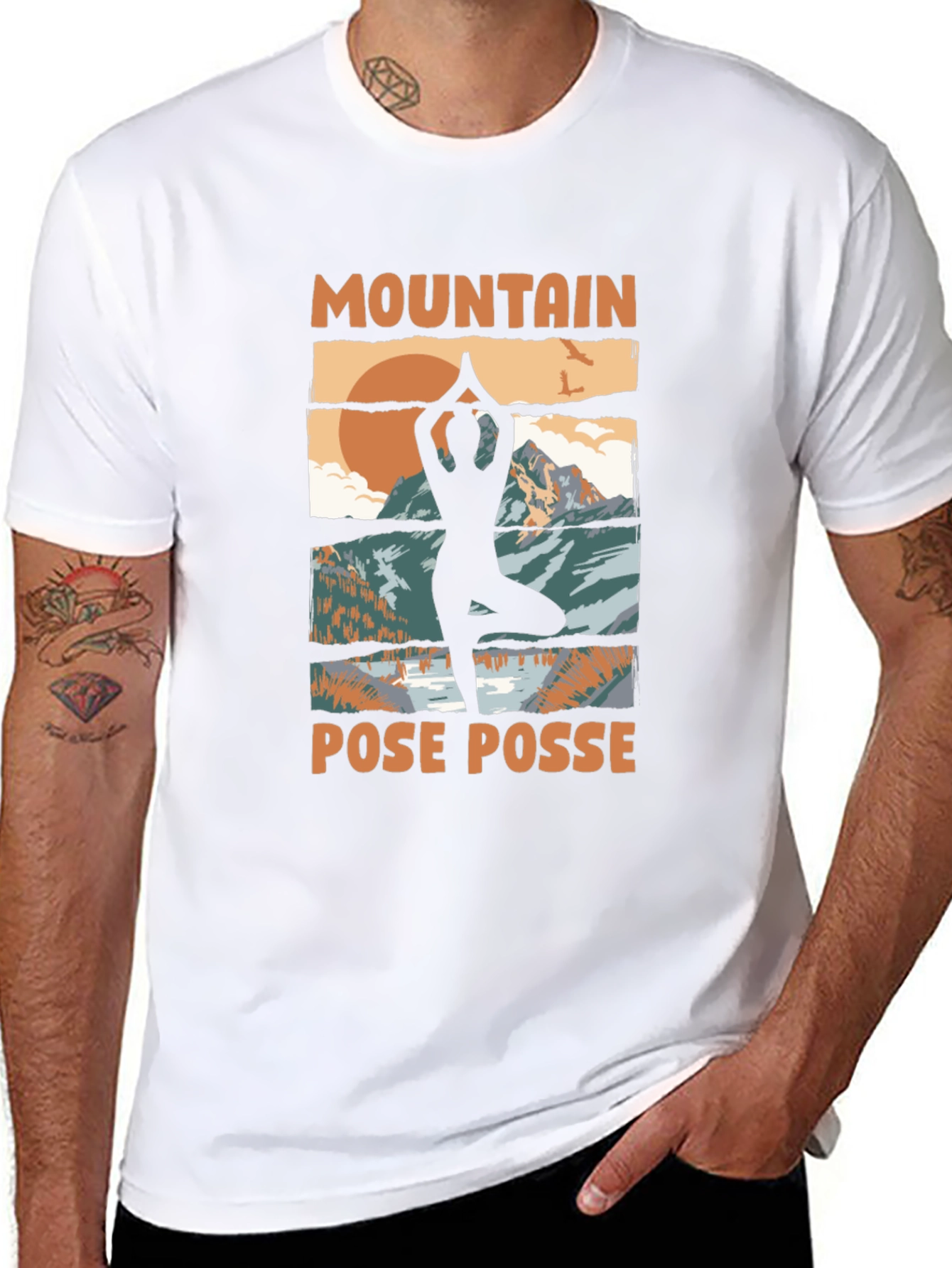 Mountain Pose Posse Graphic Tee