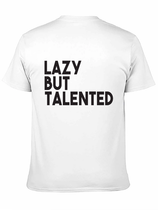 Lazy But Talented Mens Black T-Shirt