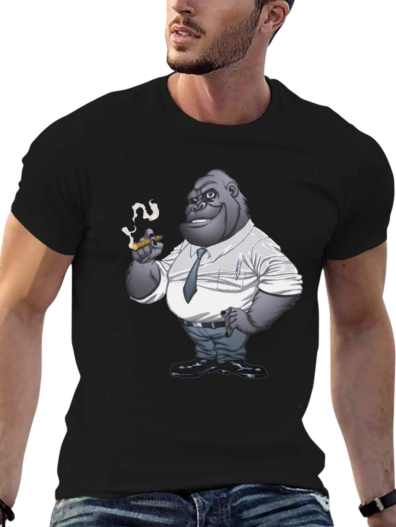 Gorilla Boss T-Shirt - Funny Animal Tee
