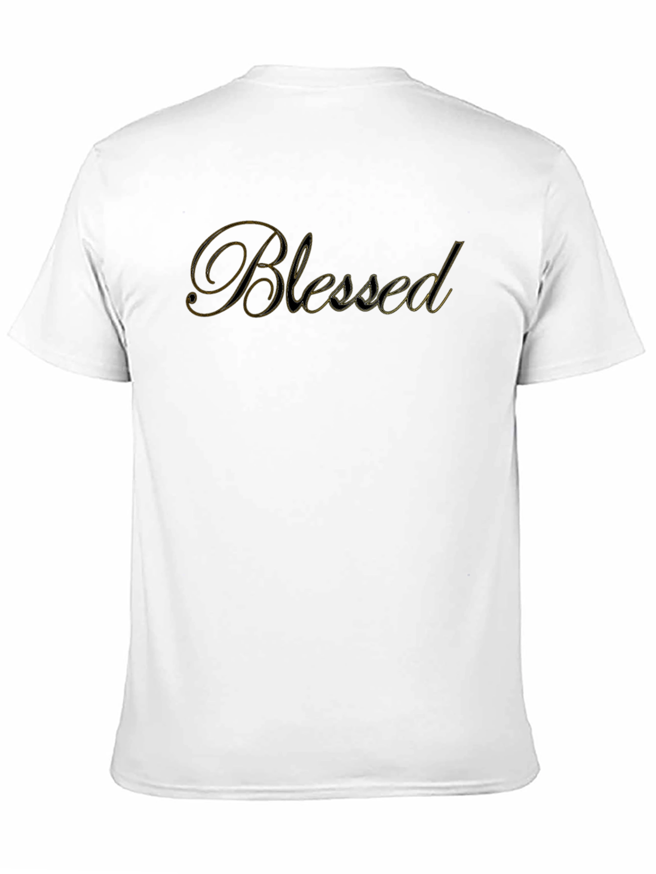 Blessed Graphic Print Black T-Shirt