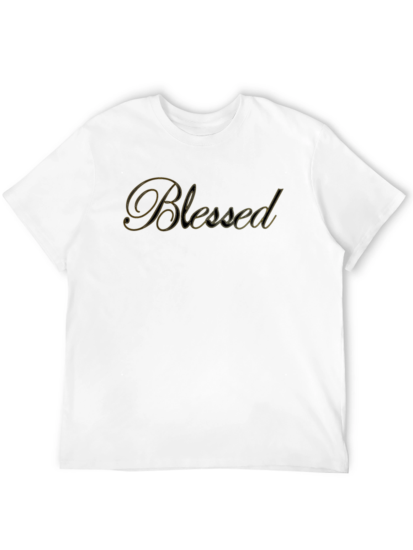 Blessed Graphic Print Black T-Shirt