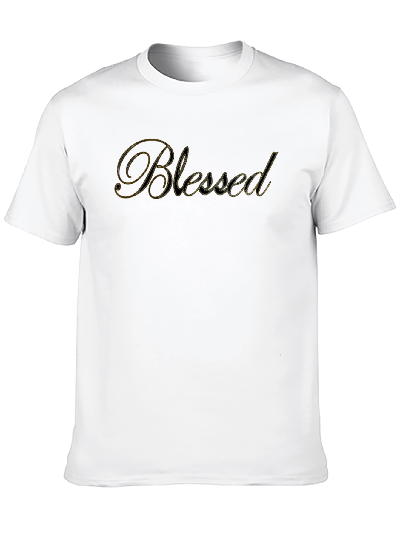 Blessed Graphic Print Black T-Shirt