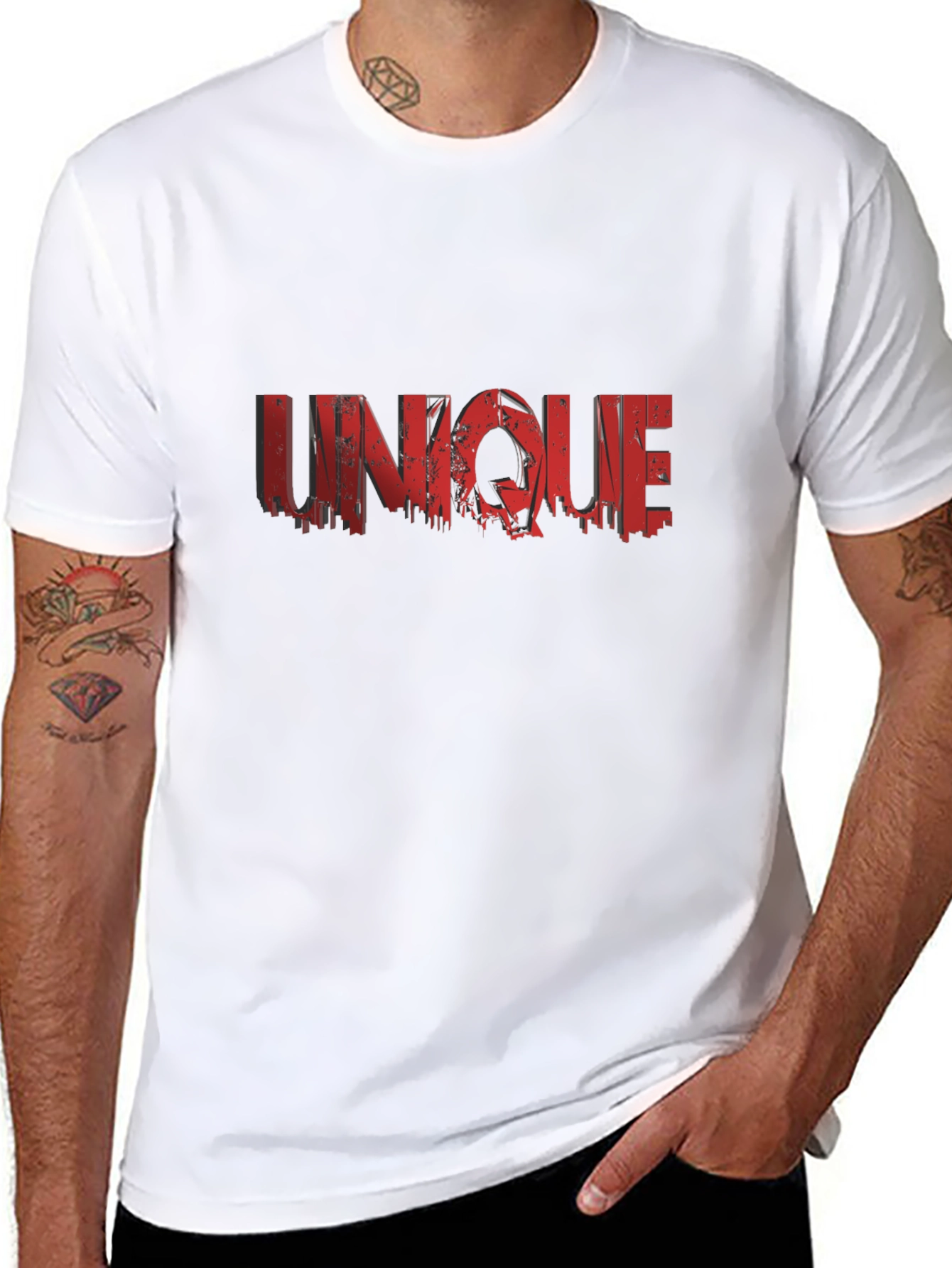 Unique Graphic Print T-Shirt