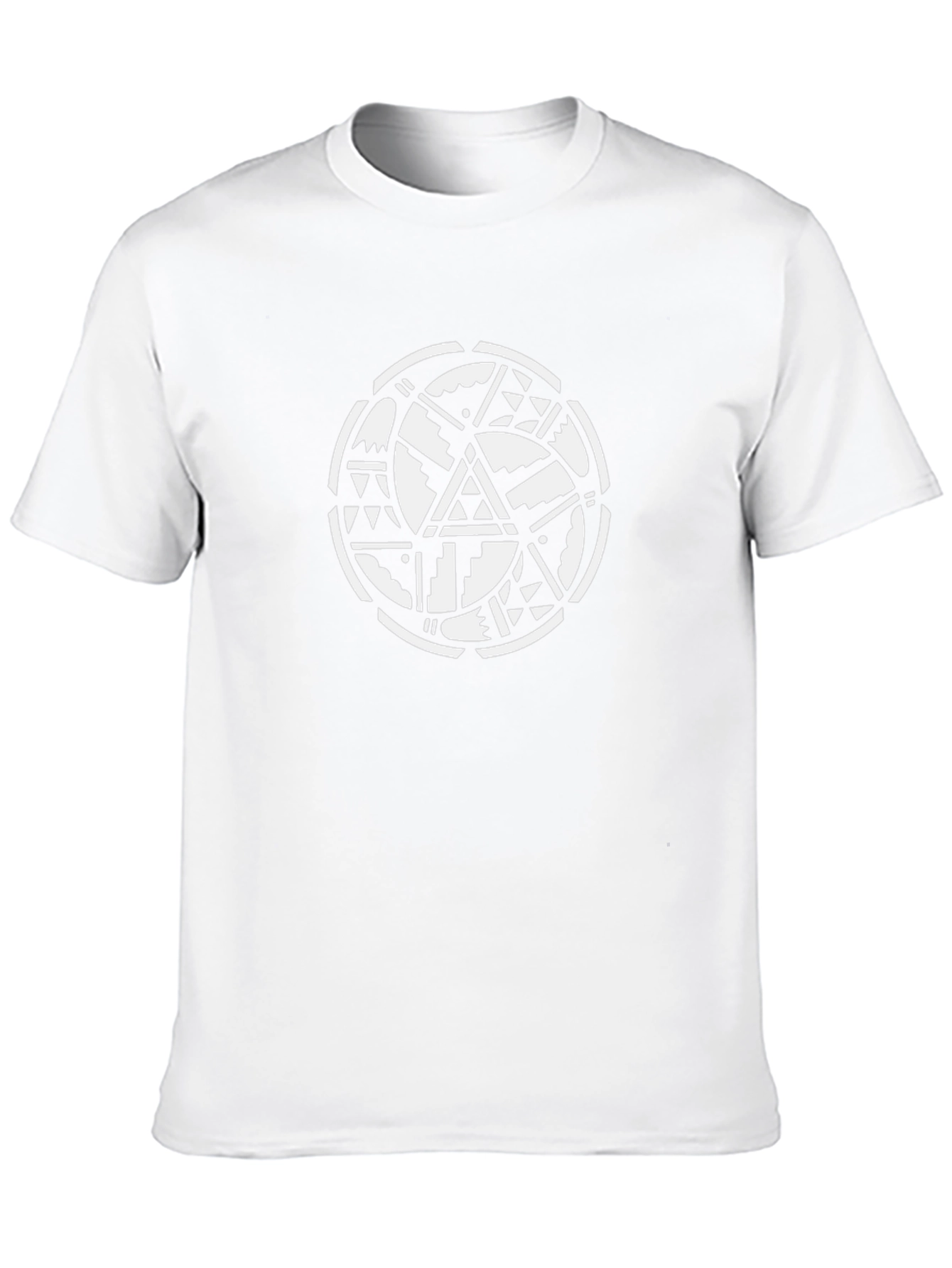 Tribal Geometric Graphic Black T-Shirt