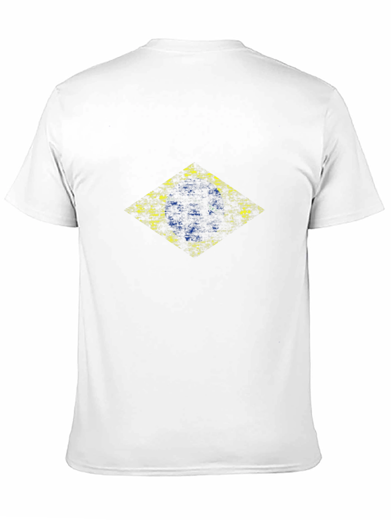 Distressed Brazil Flag Graphic Tee - Mens Black T-Shirt