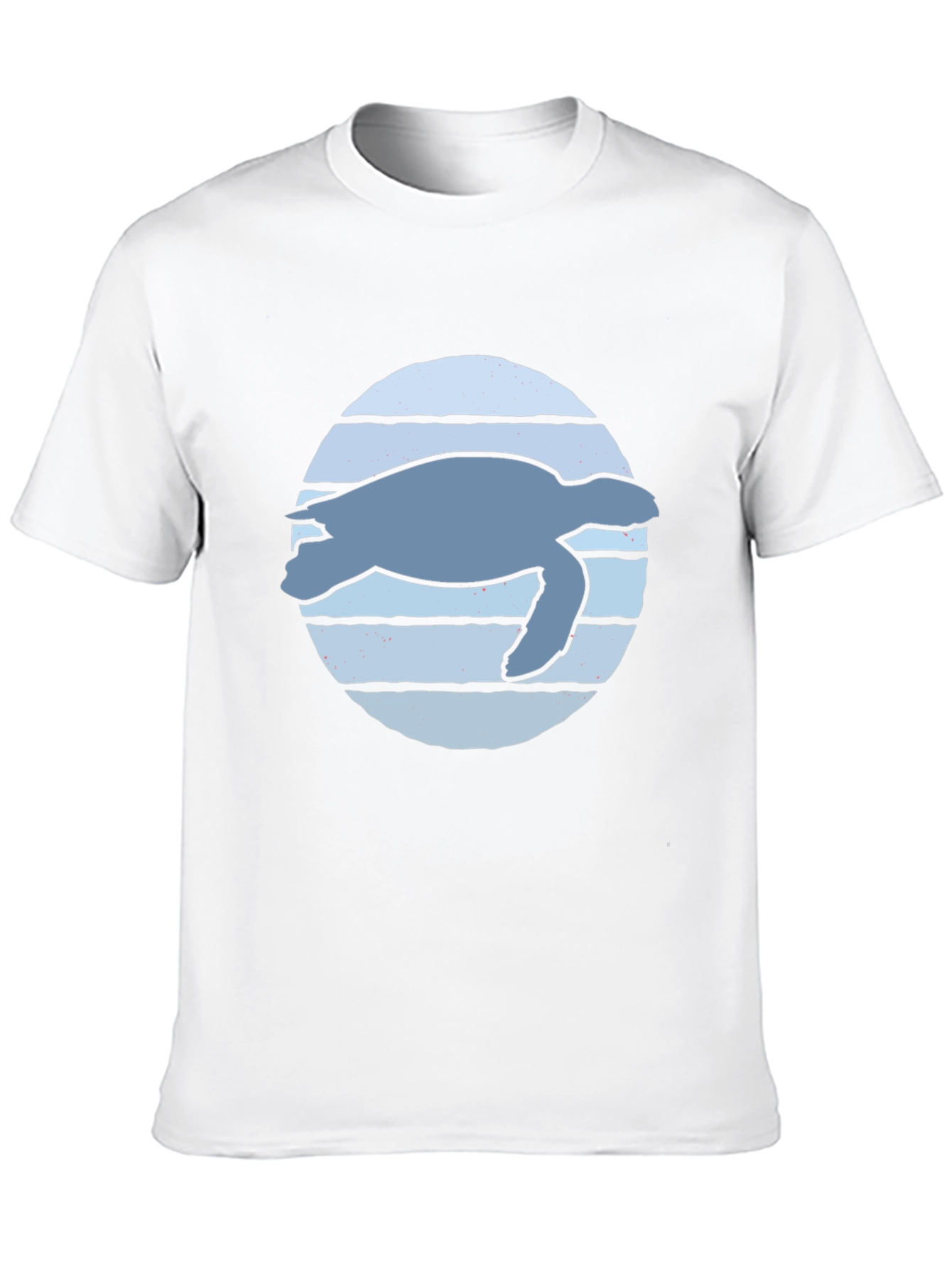 Sea Turtle Graphic Tee - Black Cotton Blend Shirt