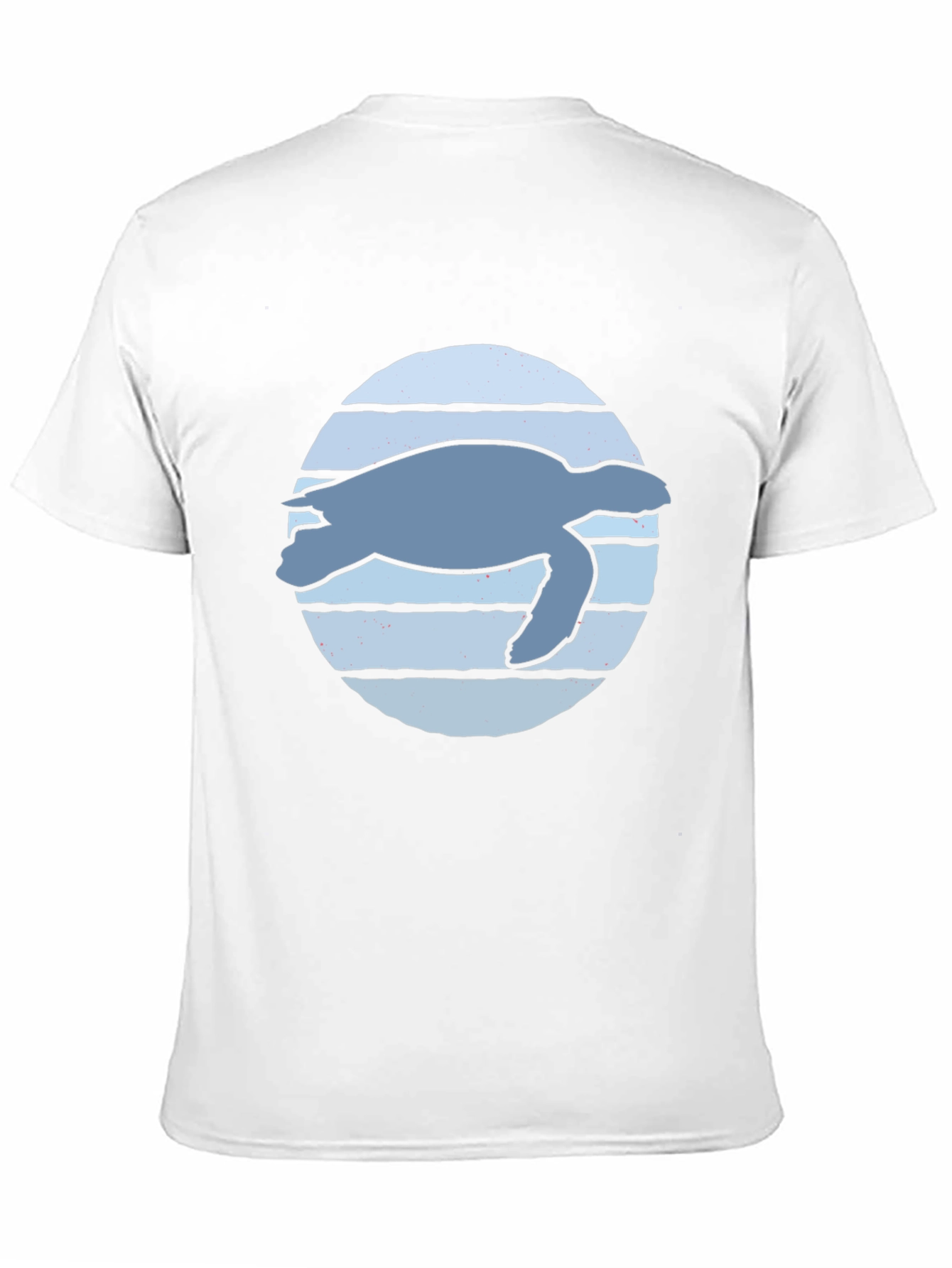 Sea Turtle Graphic Tee - Black Cotton Blend Shirt