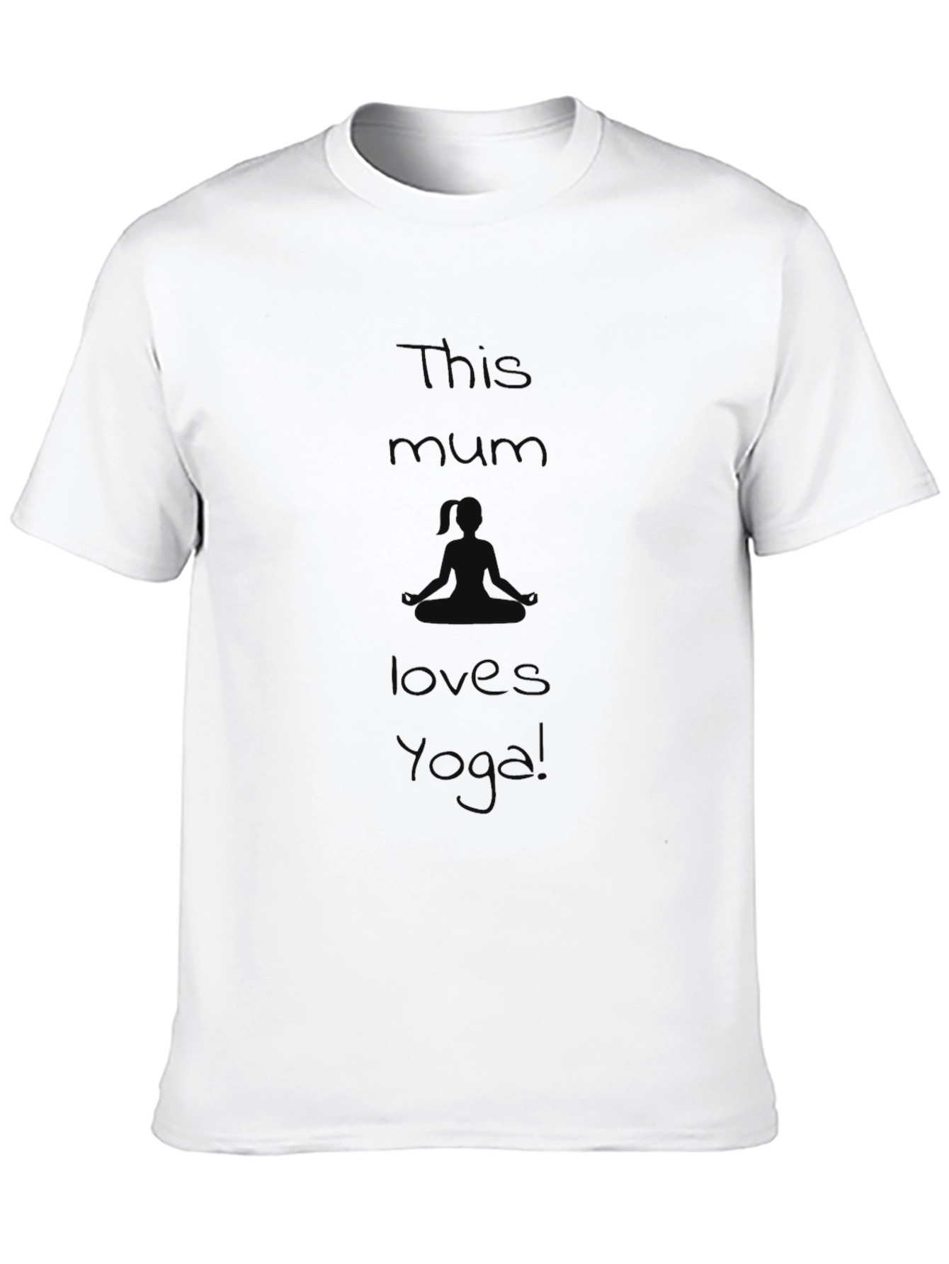 Yoga Mum Black T-Shirt