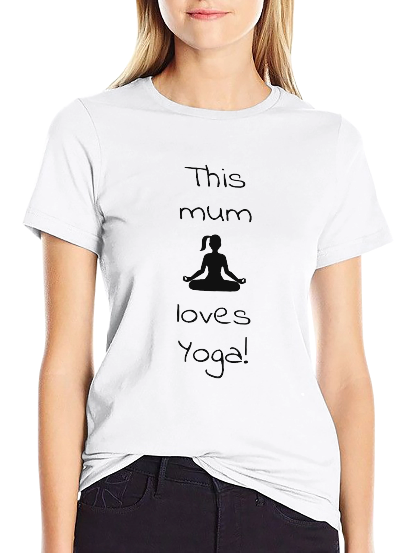 Yoga Mum Black T-Shirt