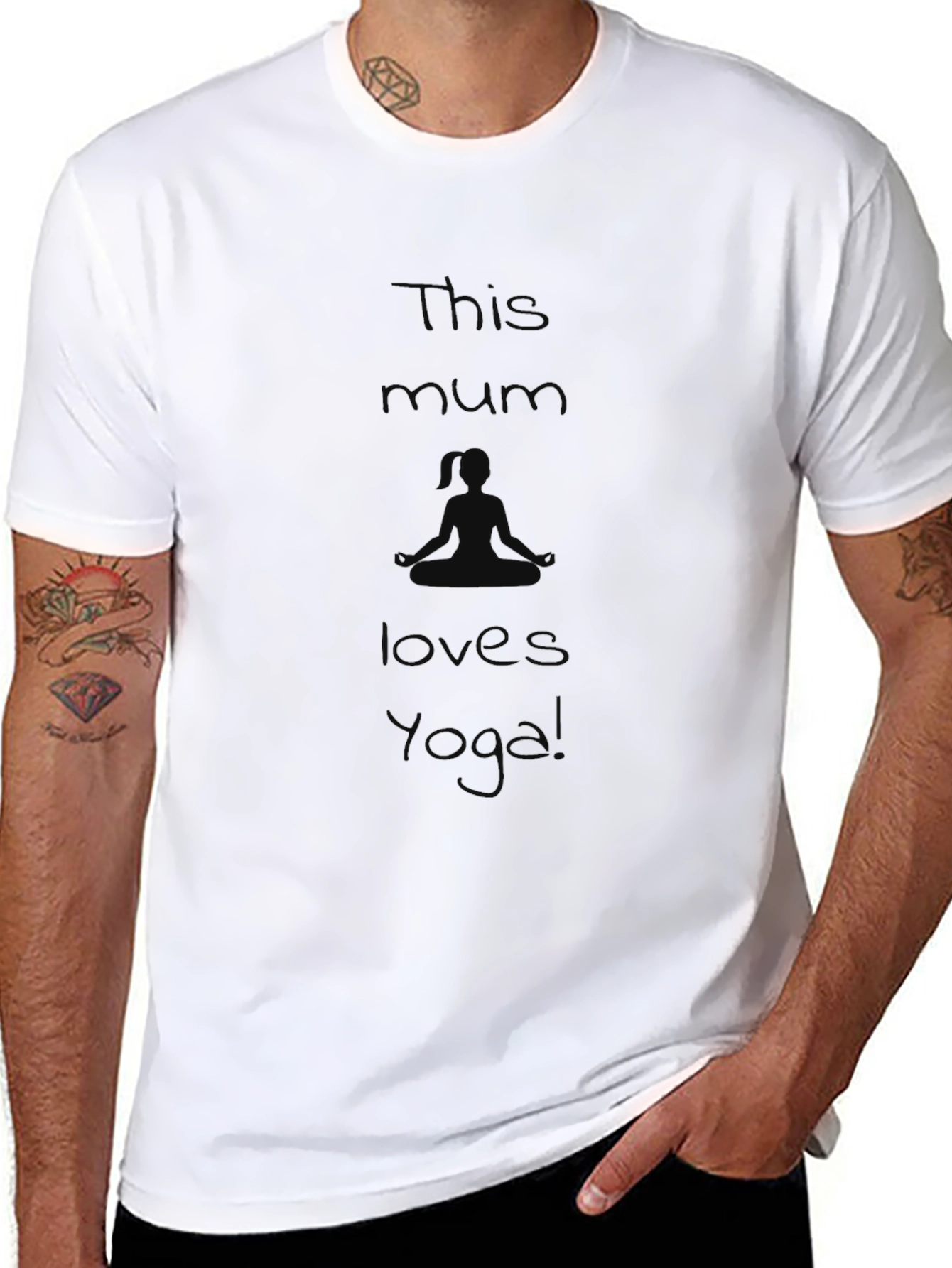 Yoga Mum Black T-Shirt