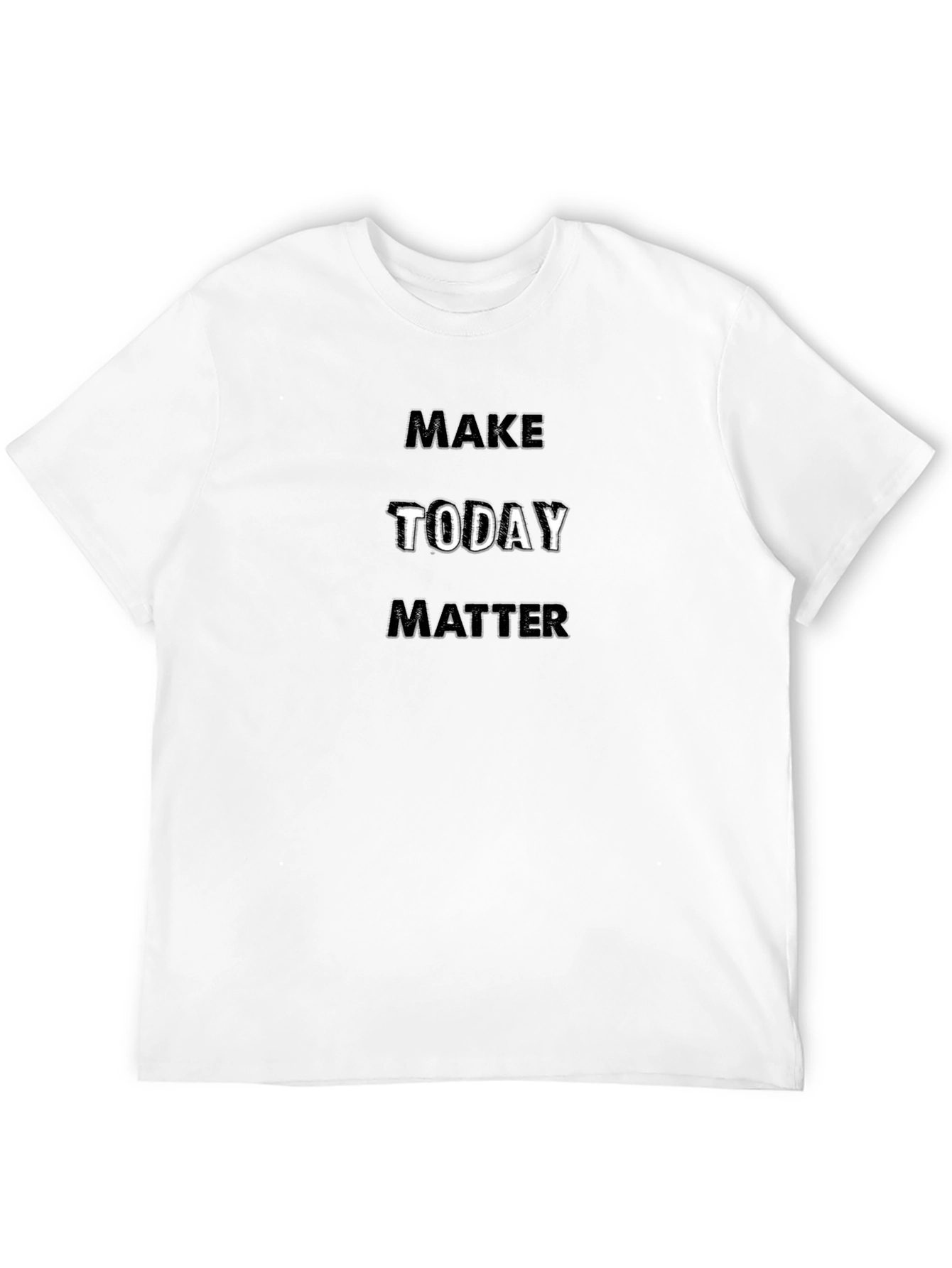 Make Today Matter Black Graphic T-Shirt