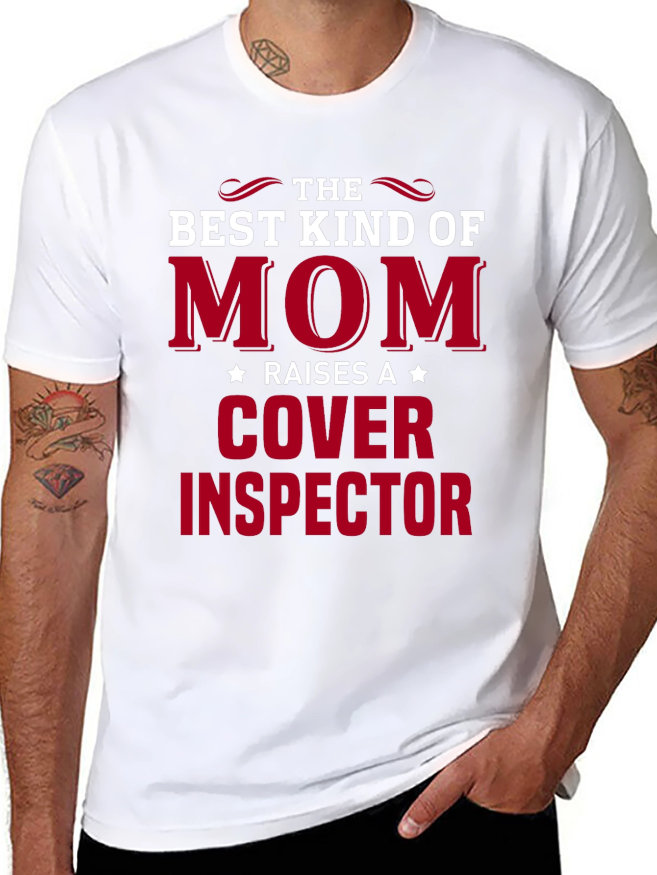 Best Kind of Mom Cover Inspector T-Shirt