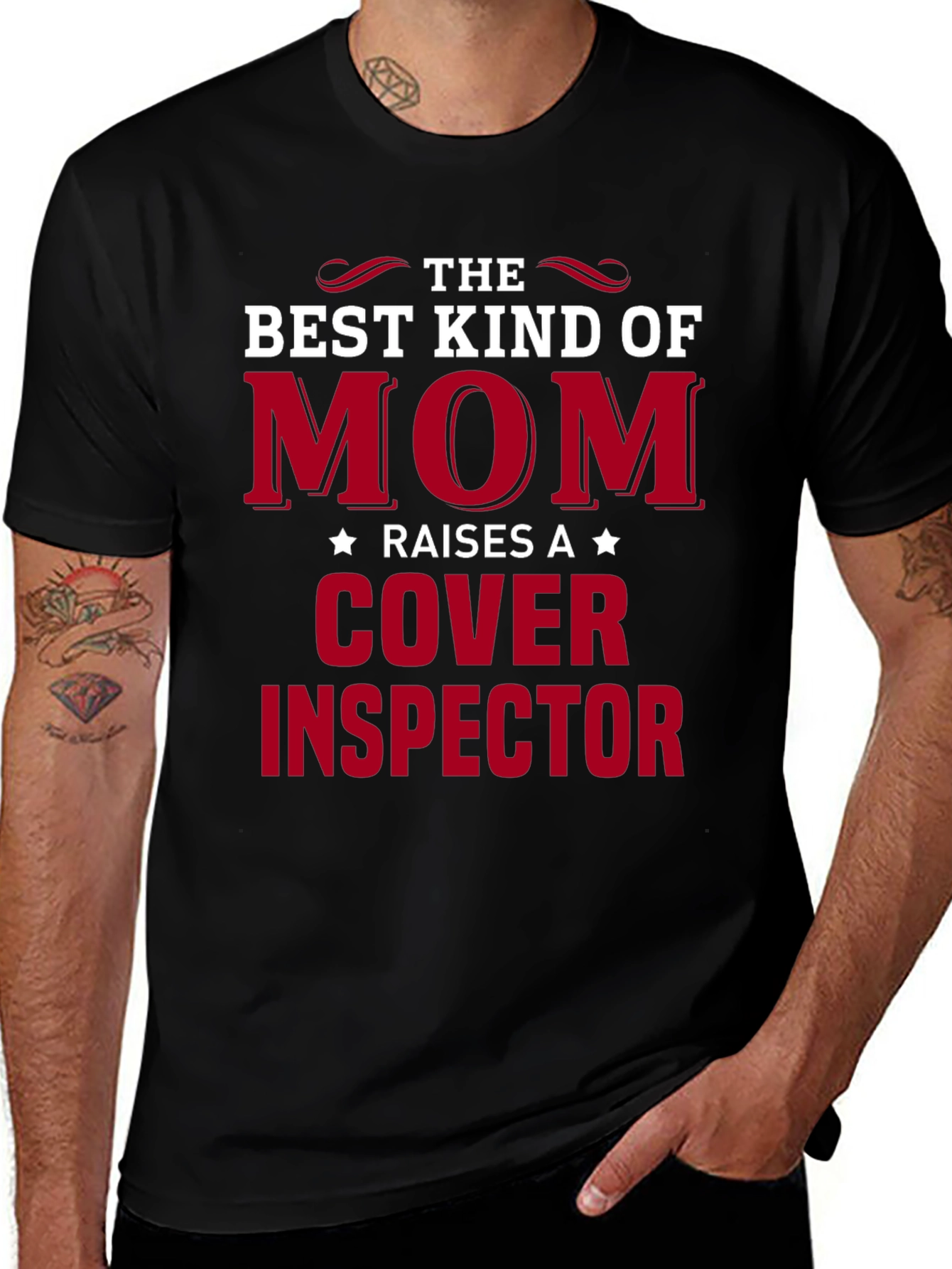 Best Kind of Mom Cover Inspector T-Shirt