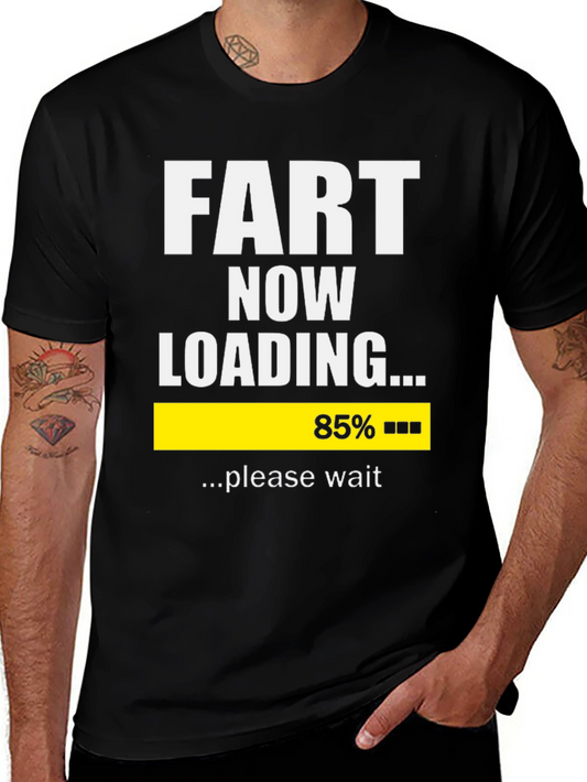 Funny Fart Now Loading Graphic T-Shirt