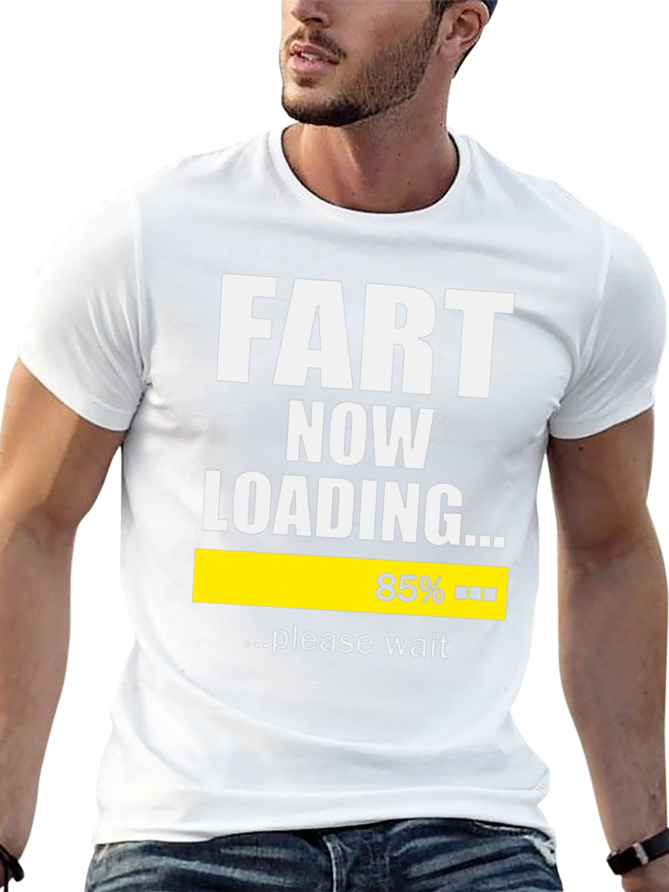 Funny Fart Now Loading Graphic T-Shirt