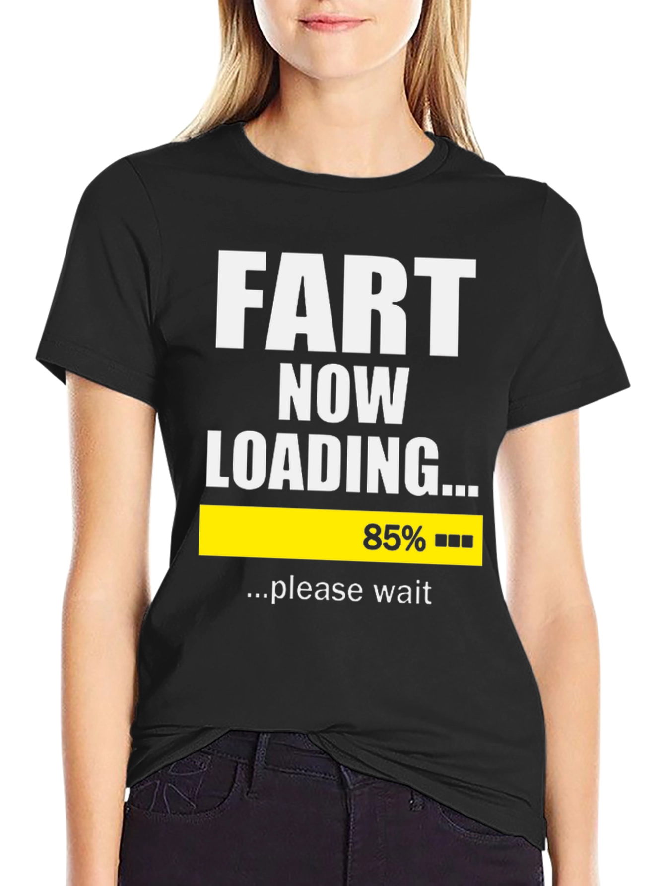 Funny Fart Now Loading Graphic T-Shirt