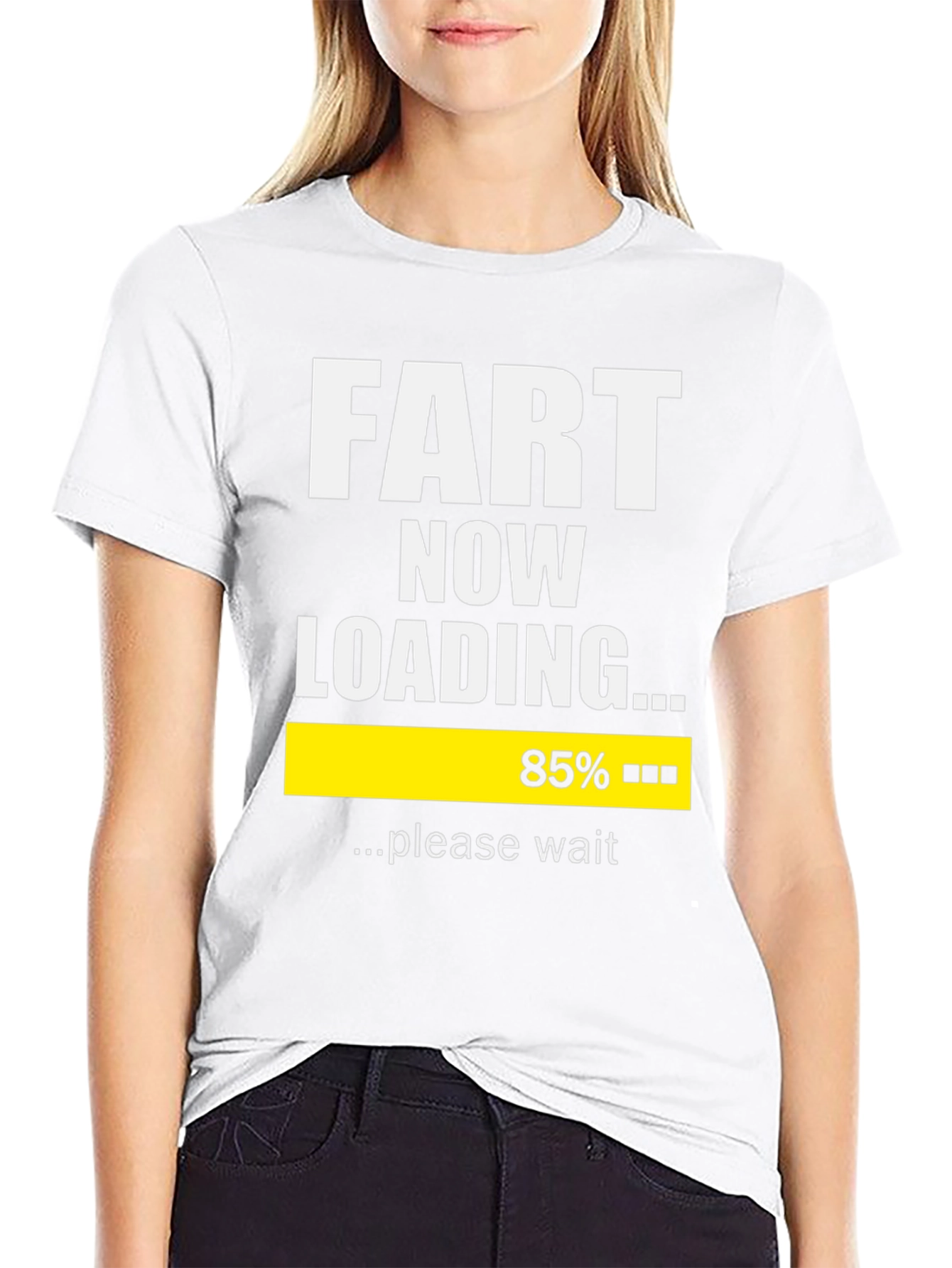 Funny Fart Now Loading Graphic T-Shirt