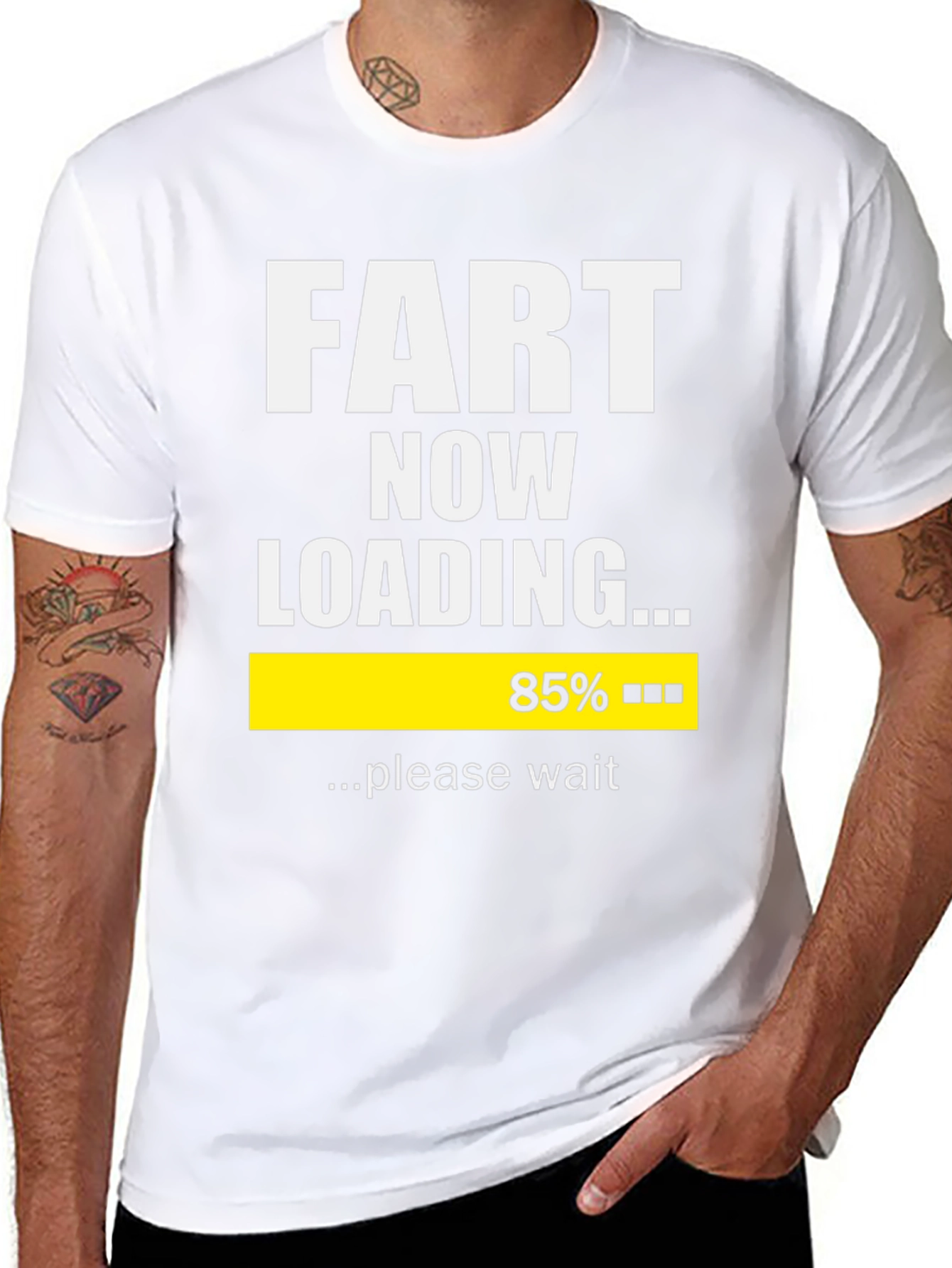 Funny Fart Now Loading Graphic T-Shirt