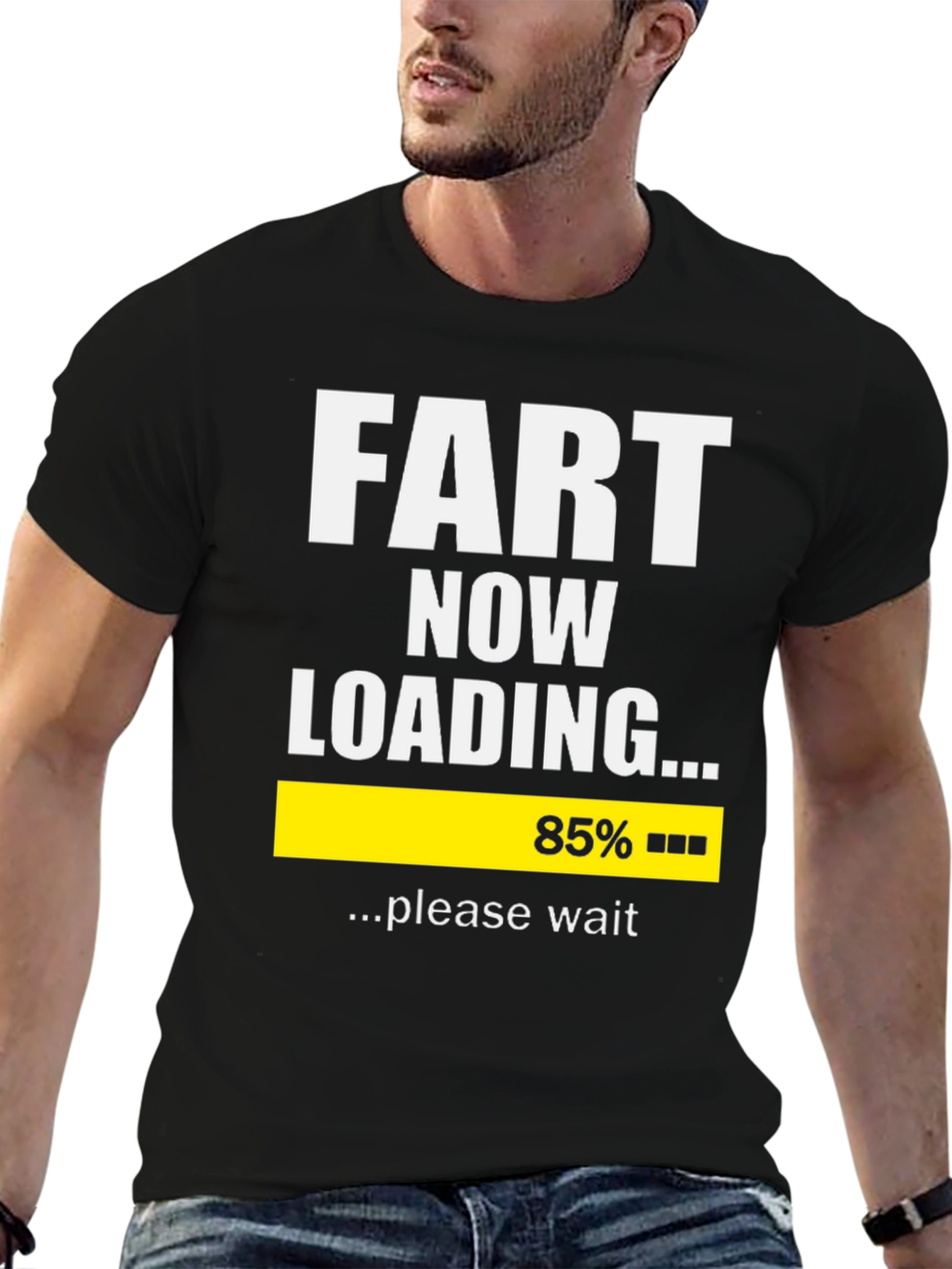 Funny Fart Now Loading Graphic T-Shirt