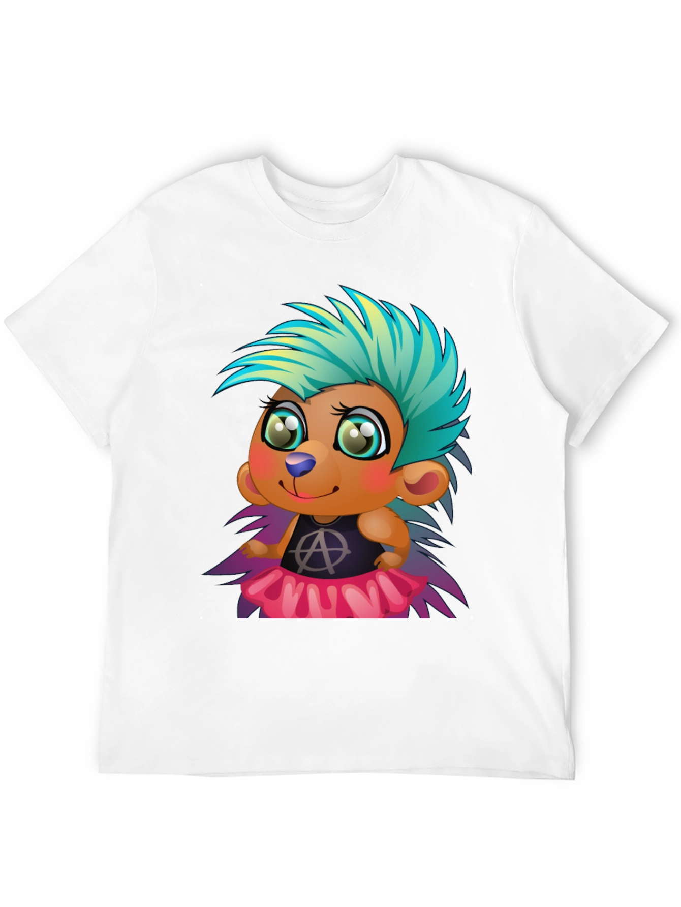 Punk Hedgehog Graphic Tee