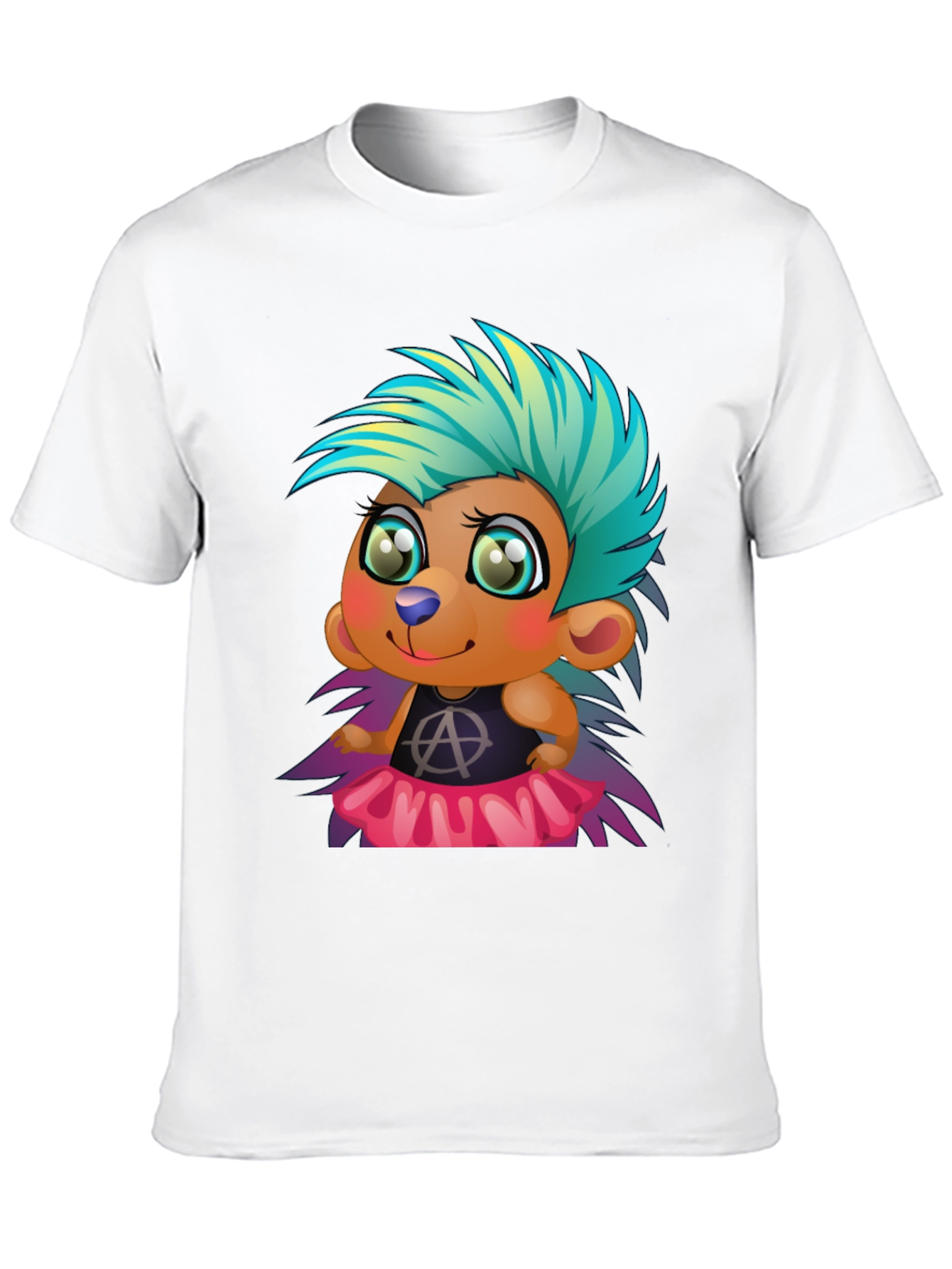 Punk Hedgehog Graphic Tee