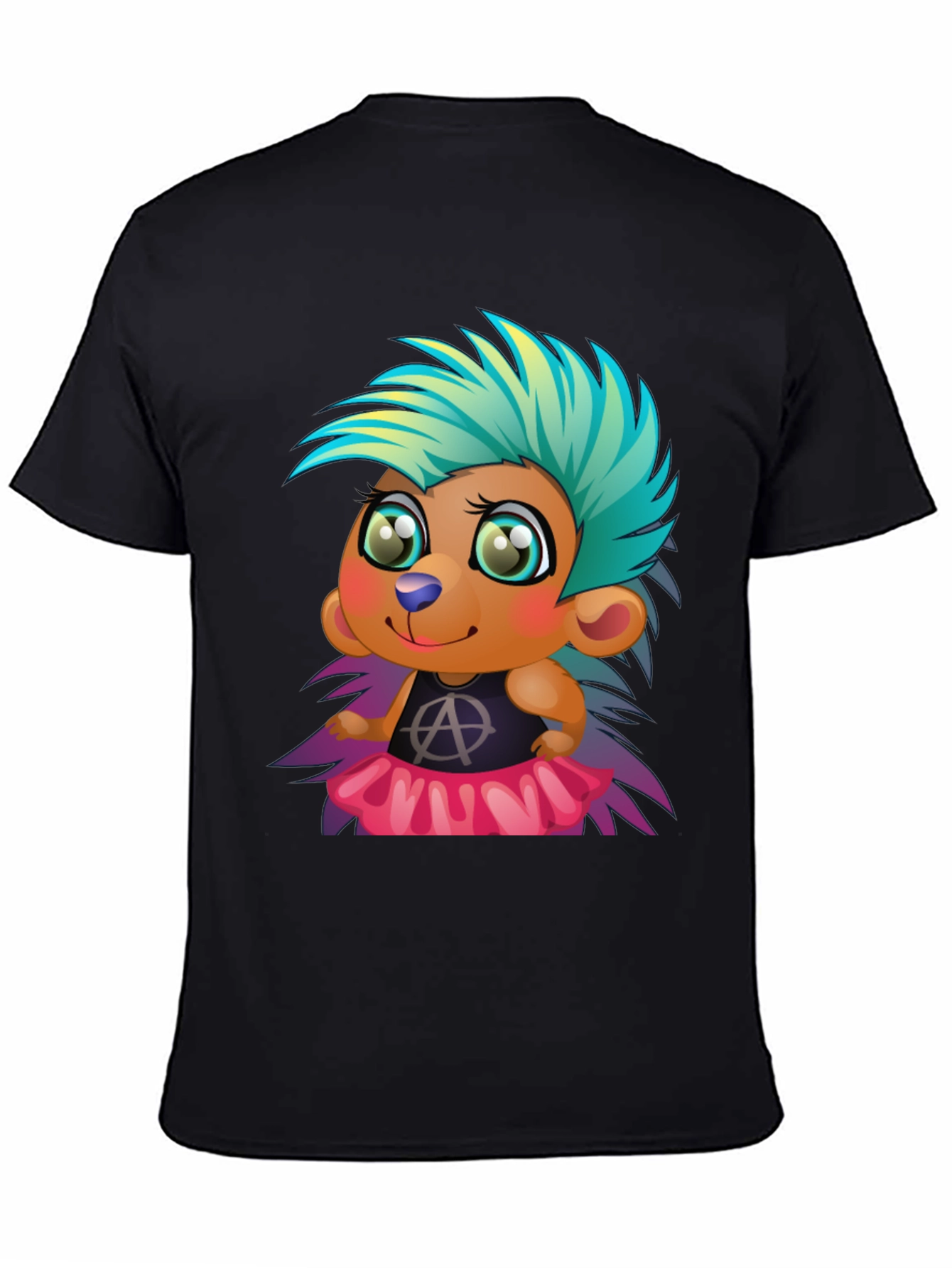 Punk Hedgehog Graphic Tee