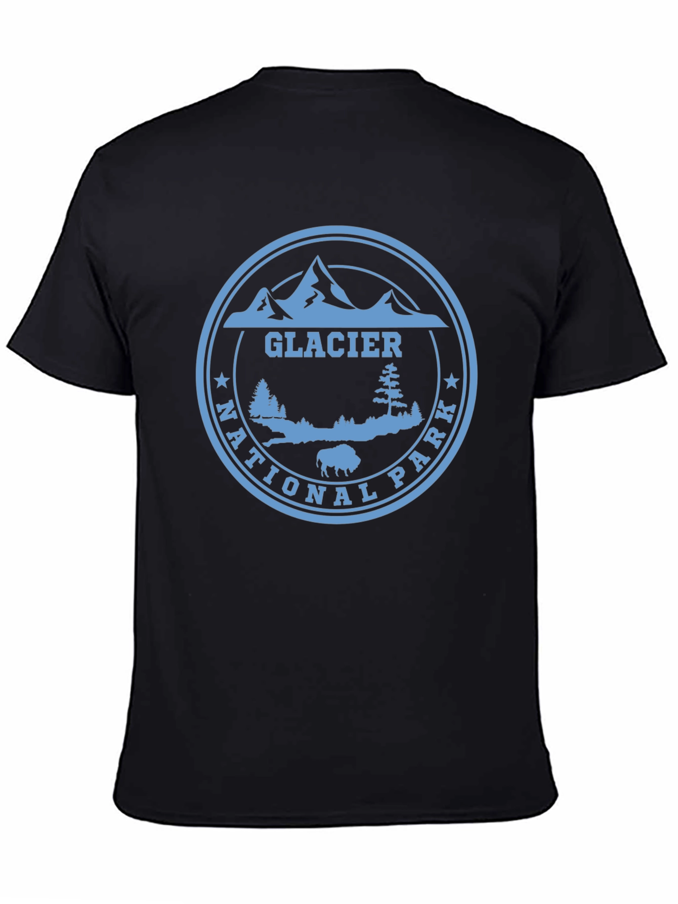 Glacier National Park Graphic Tee - Black
