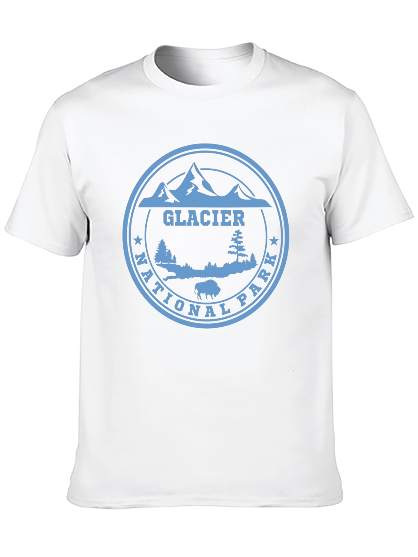 Glacier National Park Graphic Tee - Black