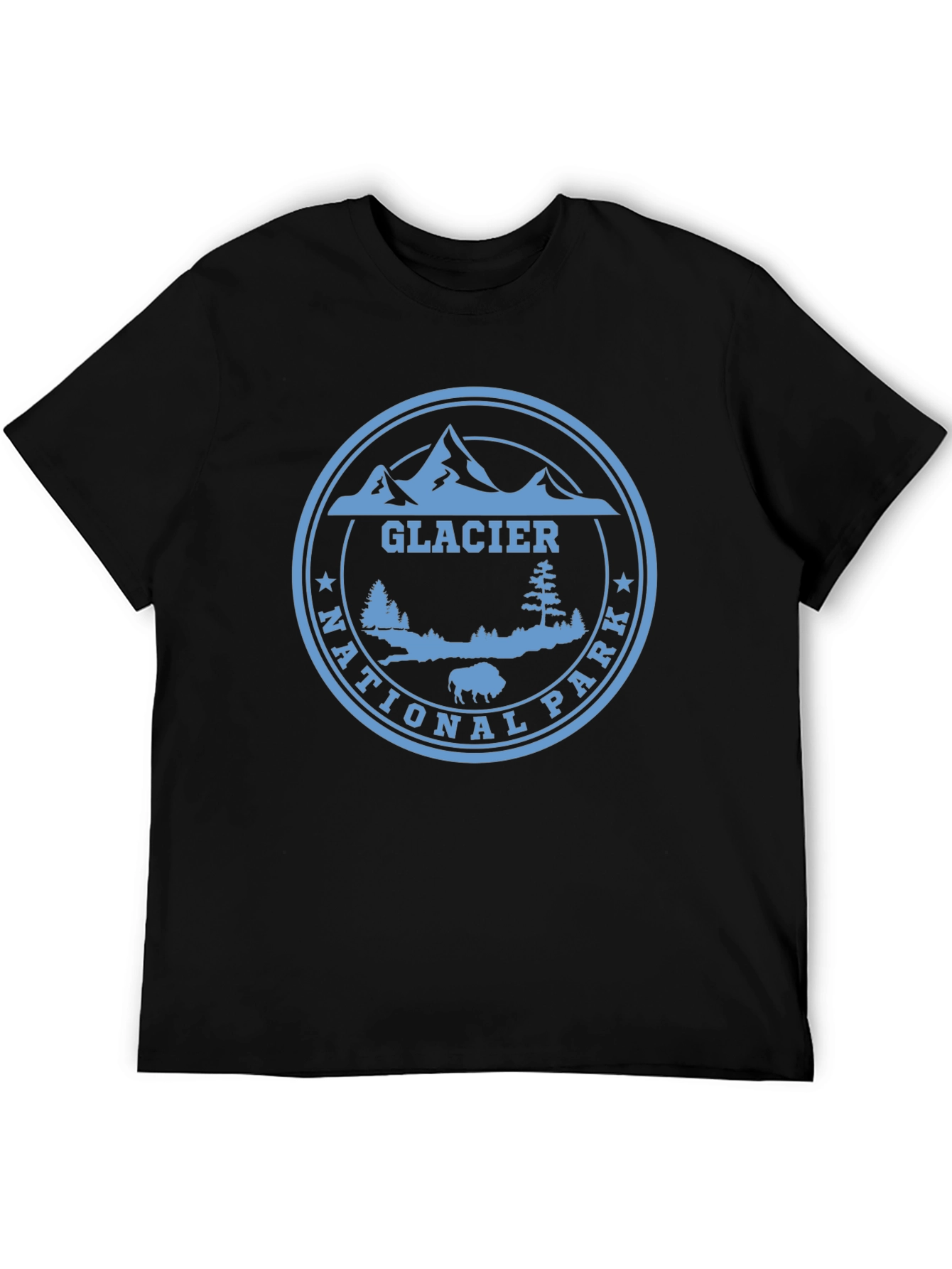 Glacier National Park Graphic Tee - Black