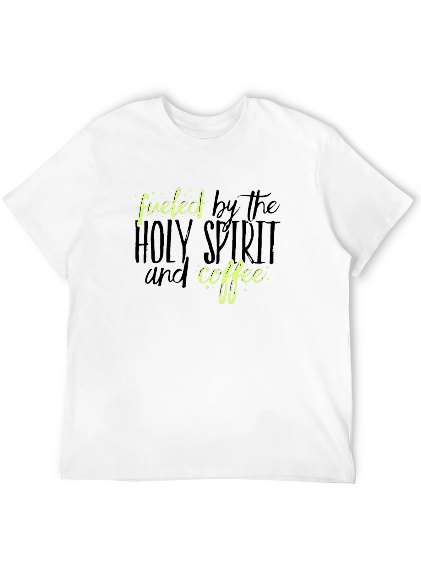 Fueled by Holy Spirit and Coffee Black Tee