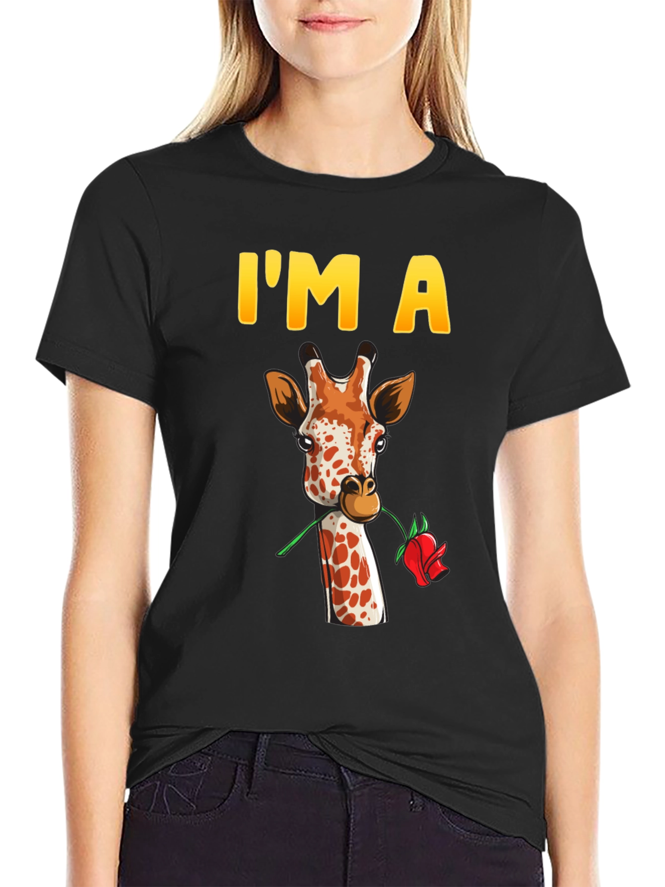 Im A Giraffe Rose T-Shirt