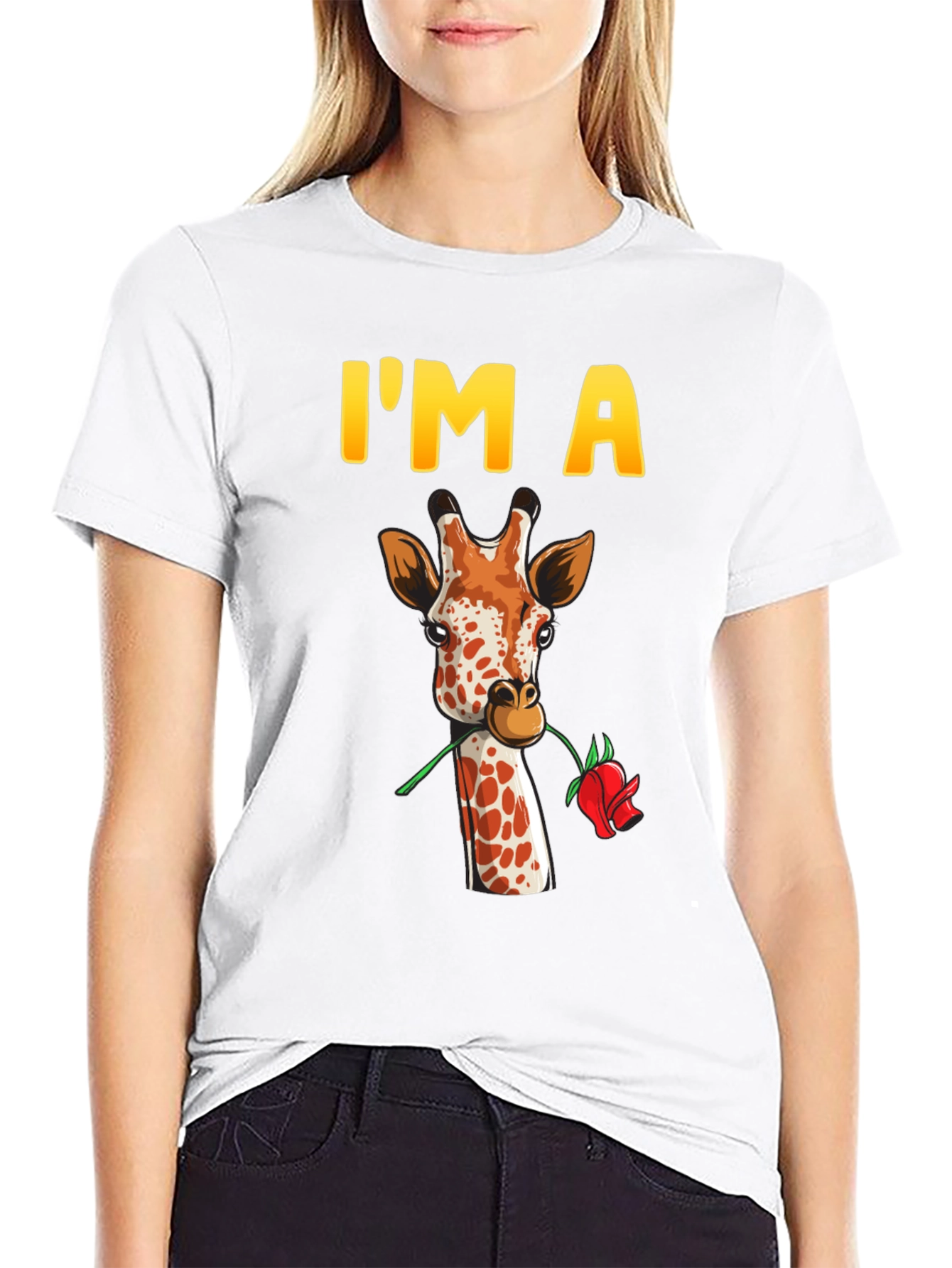 Im A Giraffe Rose T-Shirt