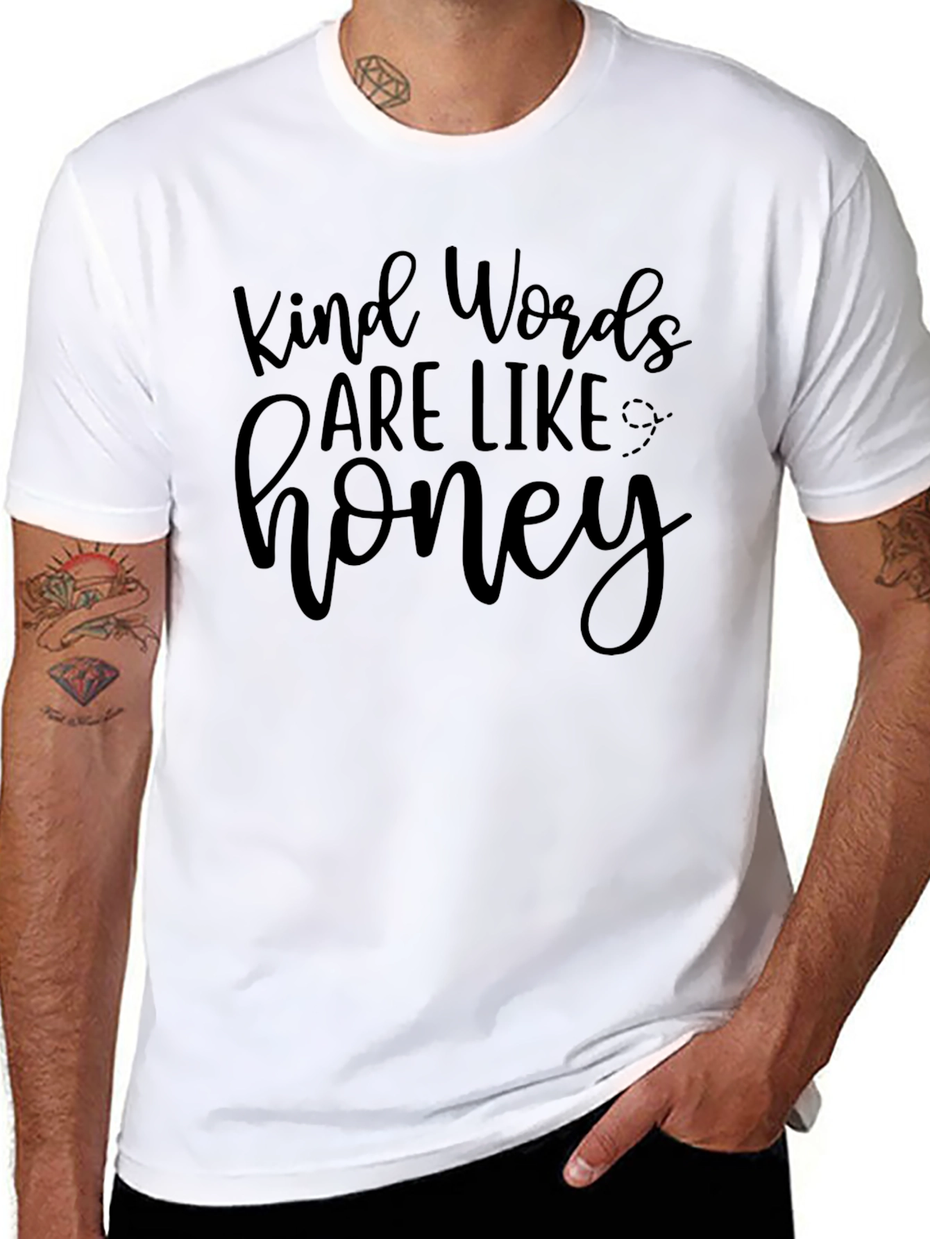 Kind Words are Like Honey - Black T-Shirt