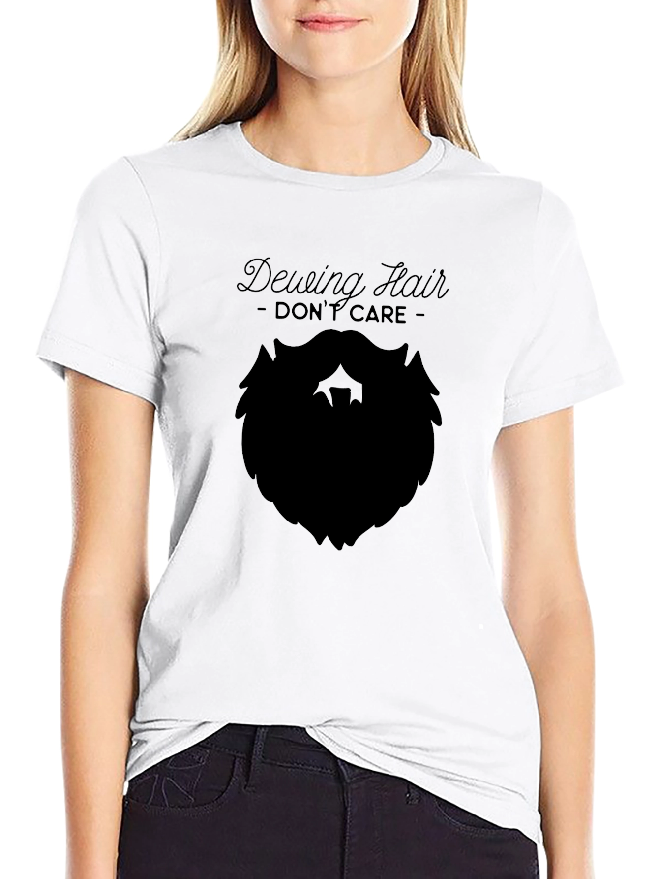 Dewing Hair Dont Care Beard T-Shirt