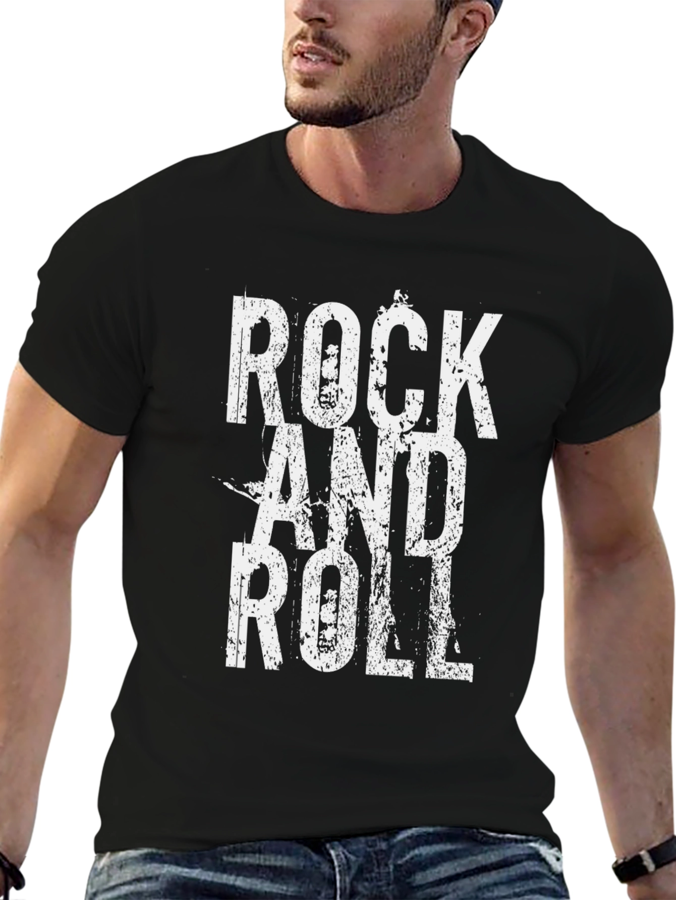 Rock and Roll Graphic Tee - Classic Style